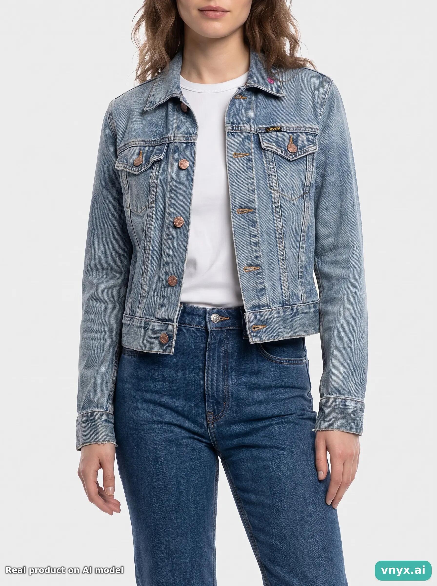 Second Life - Vintage Diesel Blue Denim Jackets Women S 6/6