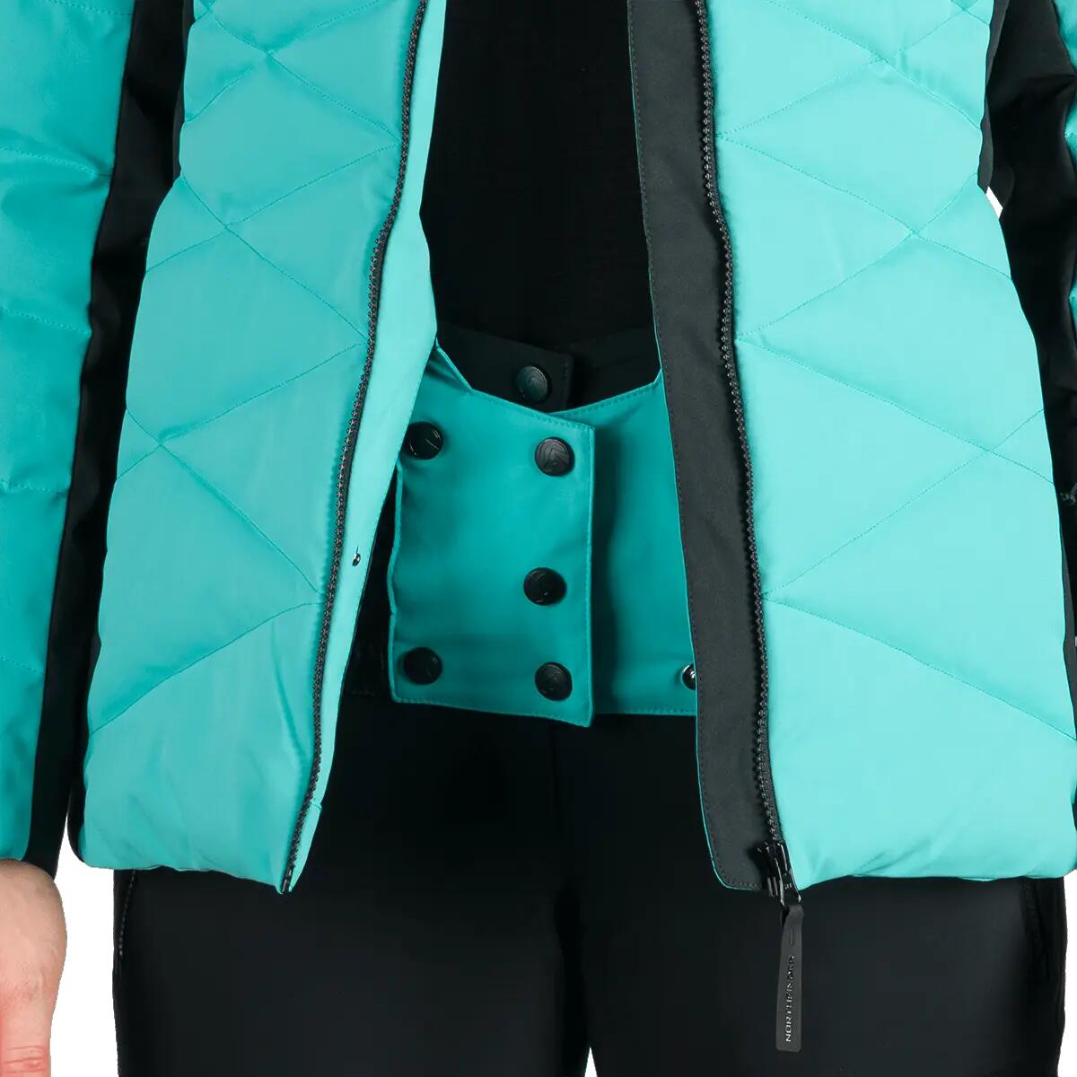 Dámská lyžařská trendy zateplená bunda s kožušinou ABIGAYLE 15/15