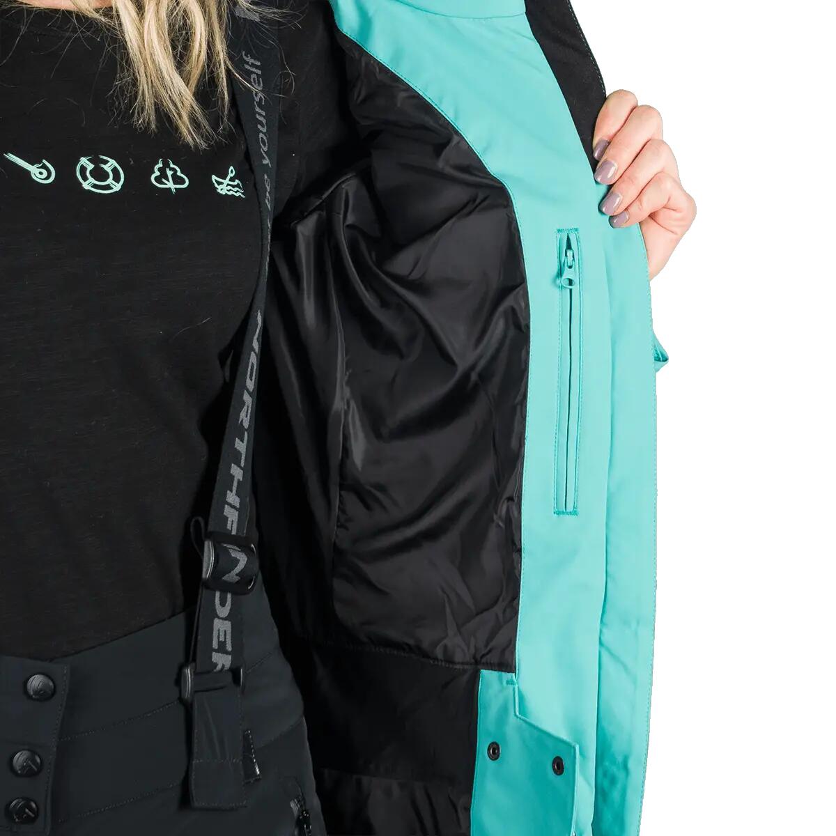 Dámská lyžařská trendy zateplená bunda s kožušinou ABIGAYLE 11/15