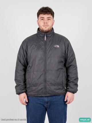 Second Life - Vintage The North Face Charcoal Puffer Jacket Men XL