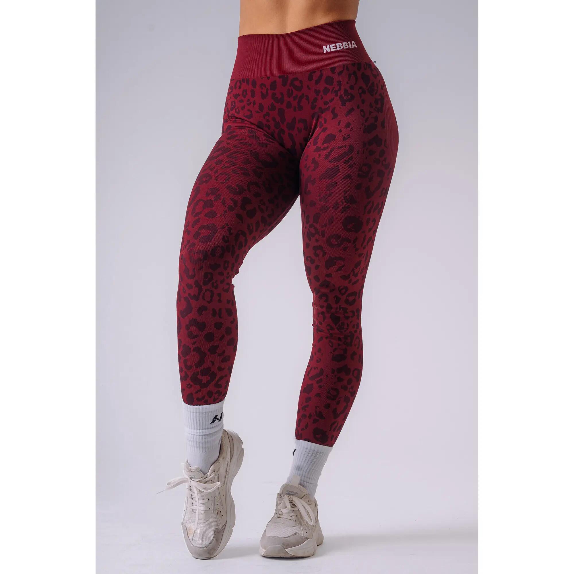 Push-Up Kompressionsleggings mit Leopardenmuster PRIMAL 849 Bordeaux 2/5