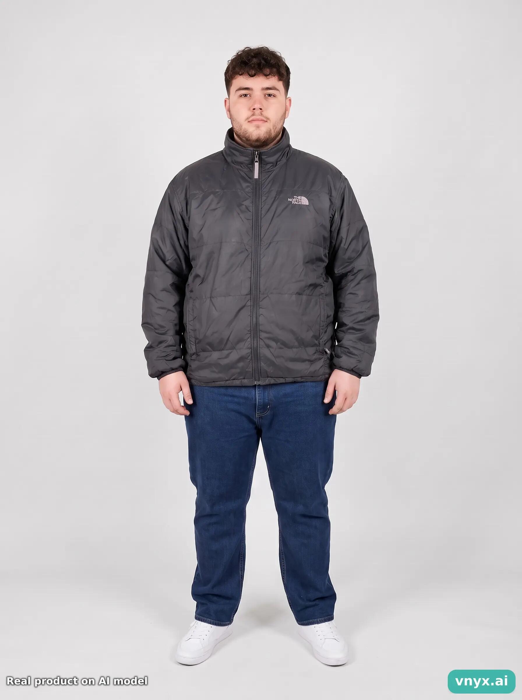 Second Life - Vintage The North Face Charcoal Puffer Jacket Men XL 6/6