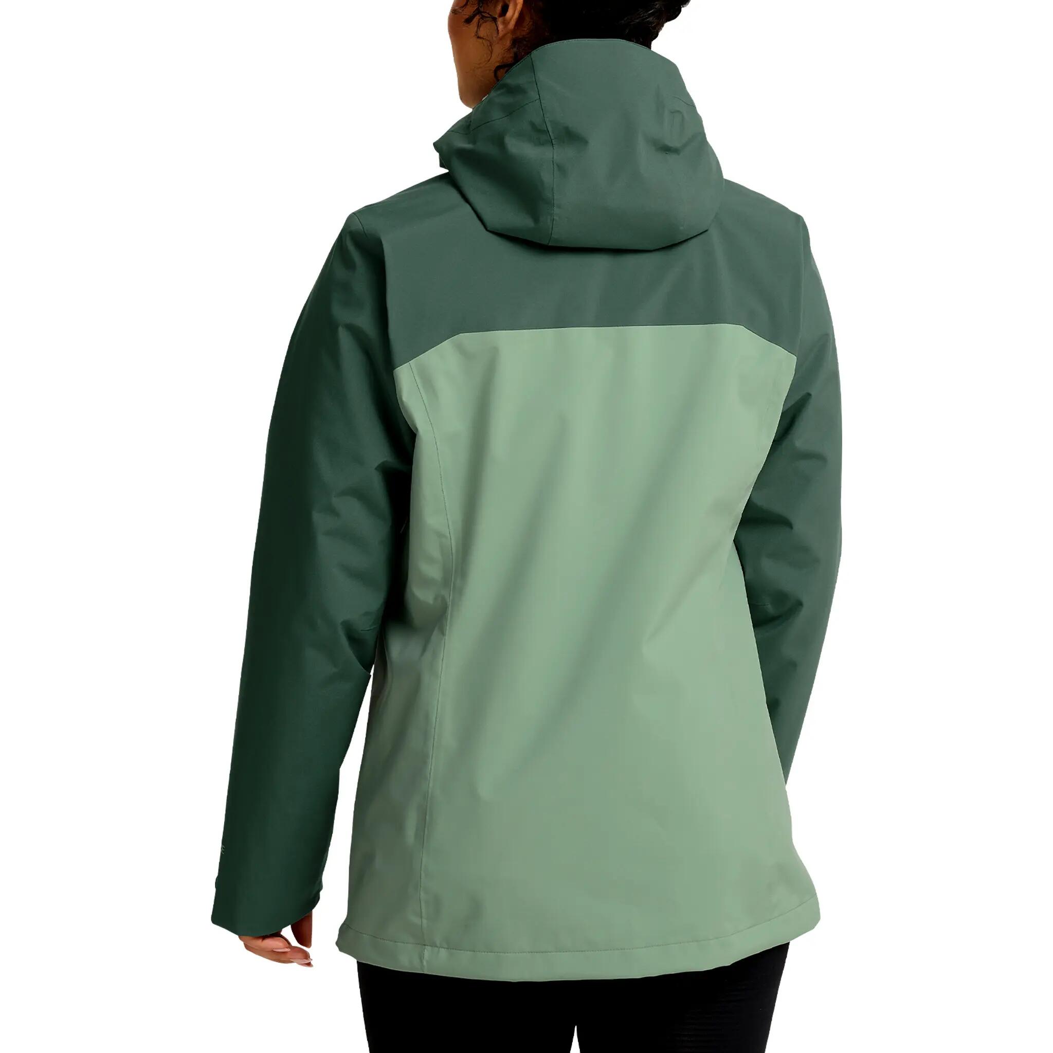 Funktionsjacke atmungsaktiv wasser- und winddicht Damen - Moonrise 2 3in1 4/6