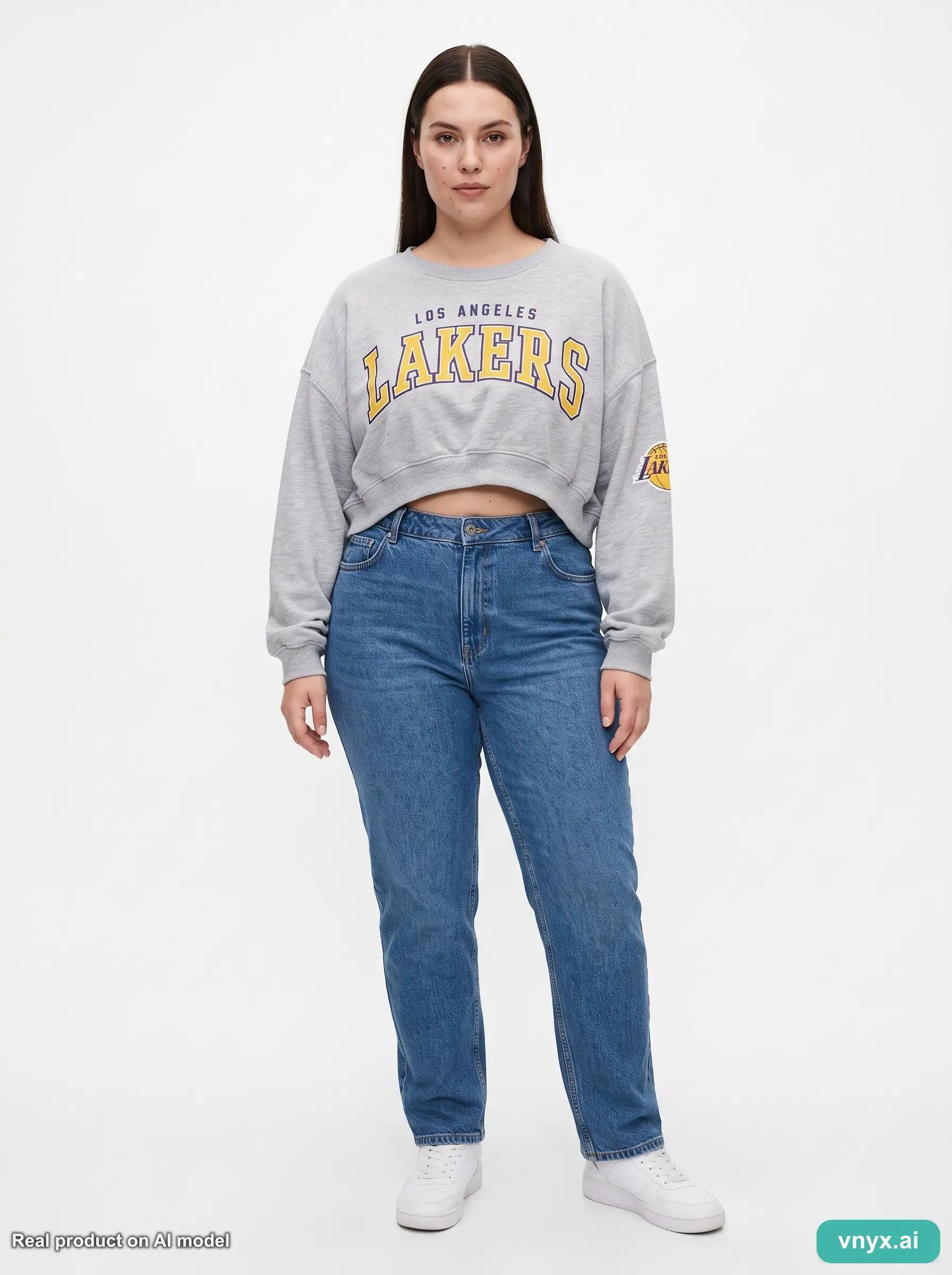 Second Life - Vintage Light Grey Sweater Women L 3/6