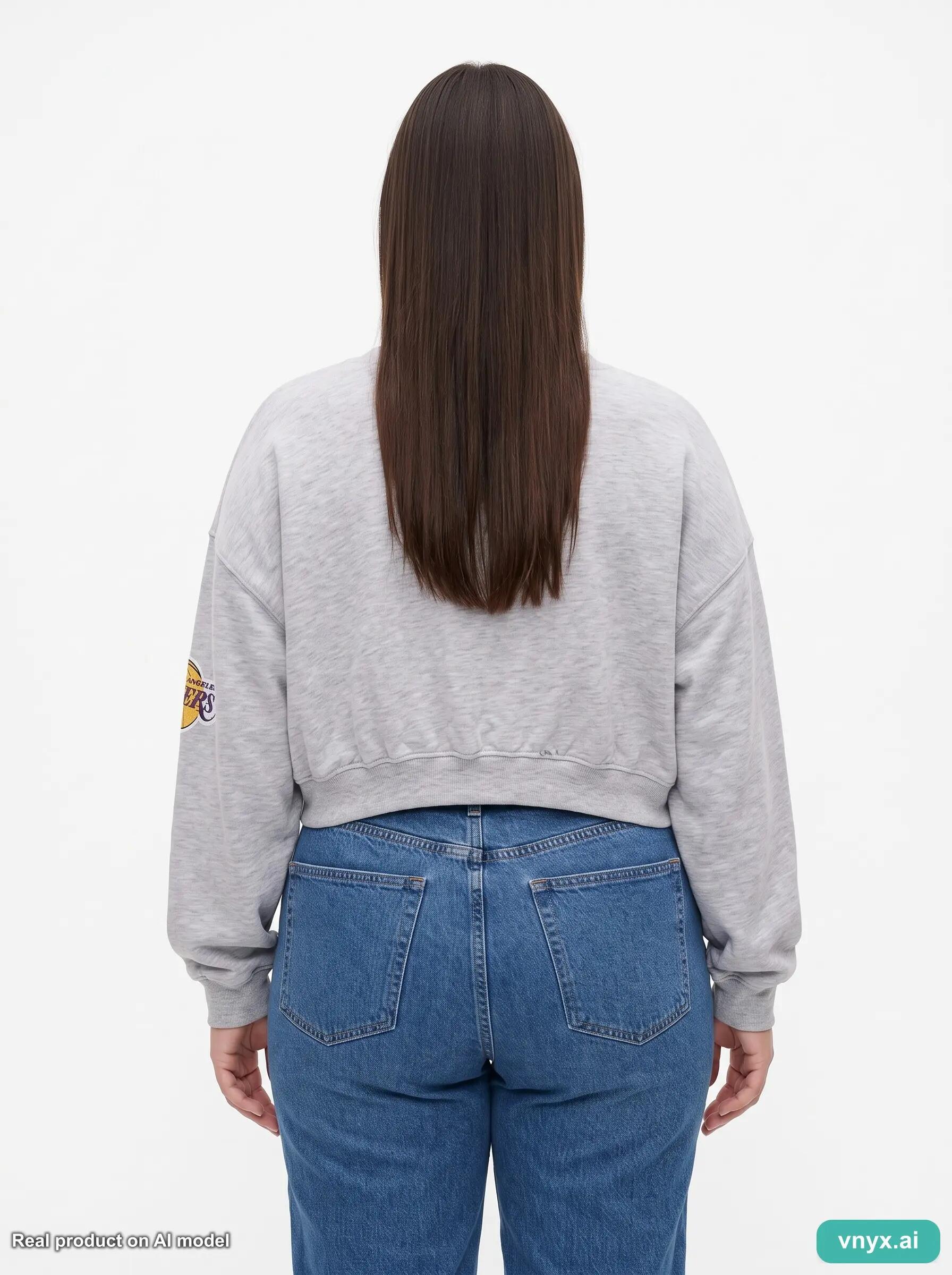 Second Life - Vintage Light Grey Sweater Women L 2/6