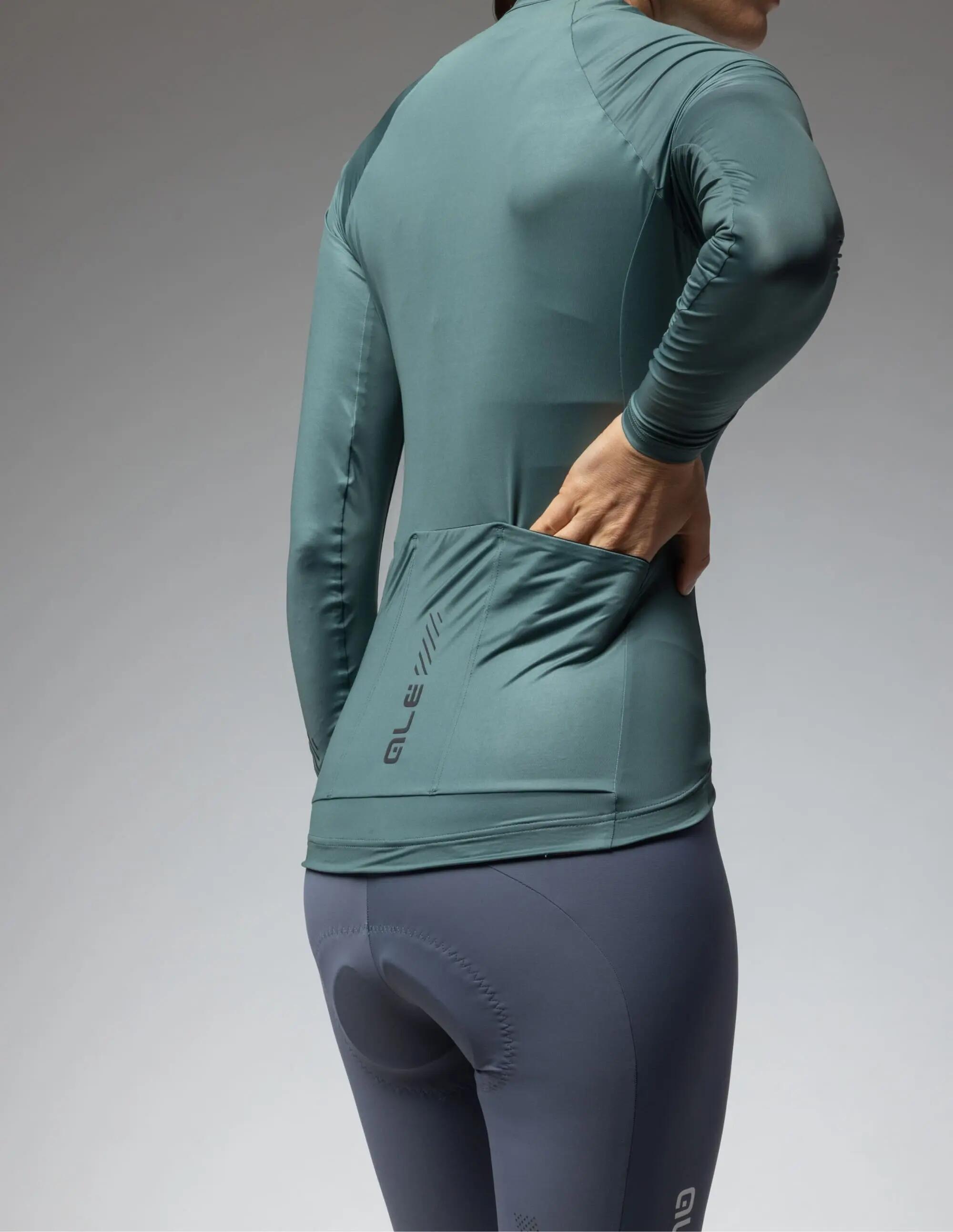 Koszulka rowerowa damska Alé Cycling Solid Color Block 2.0 LS 9/13