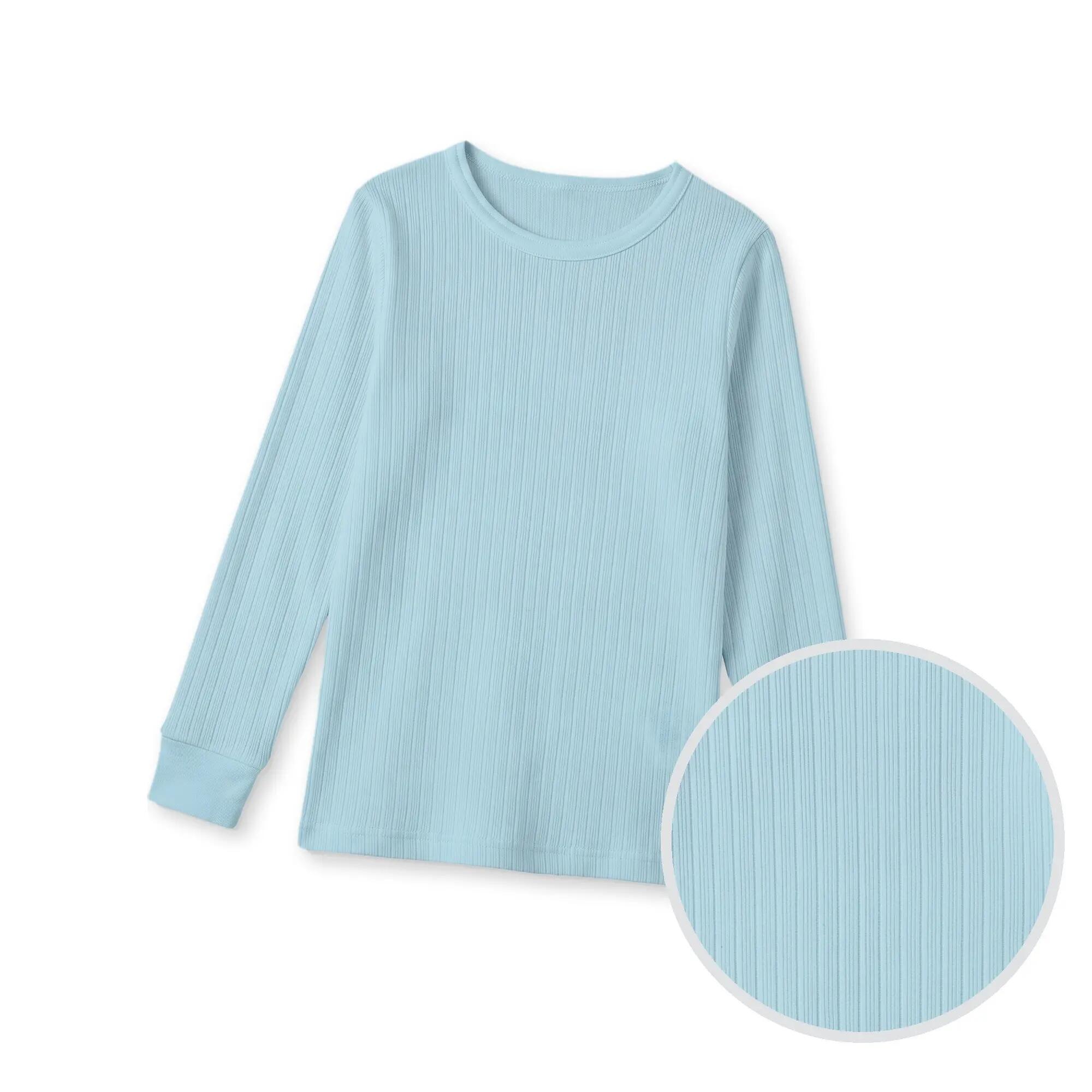 Kinder Ski Langarm-Unterhemd Feinripp weiche Innenseite Gr. 122-164 3er Pack 3/5