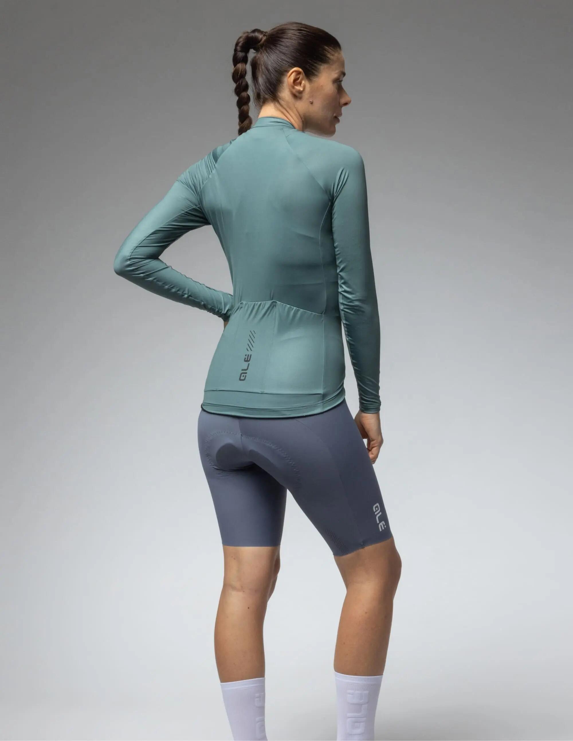 Koszulka rowerowa damska Alé Cycling Solid Color Block 2.0 LS 4/13