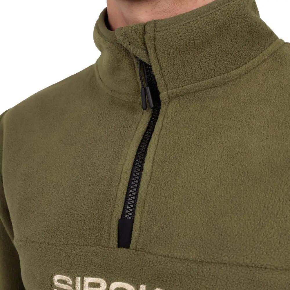 Pull polaire épais homme Sports d'hiver Shadown Green Vert 4/7