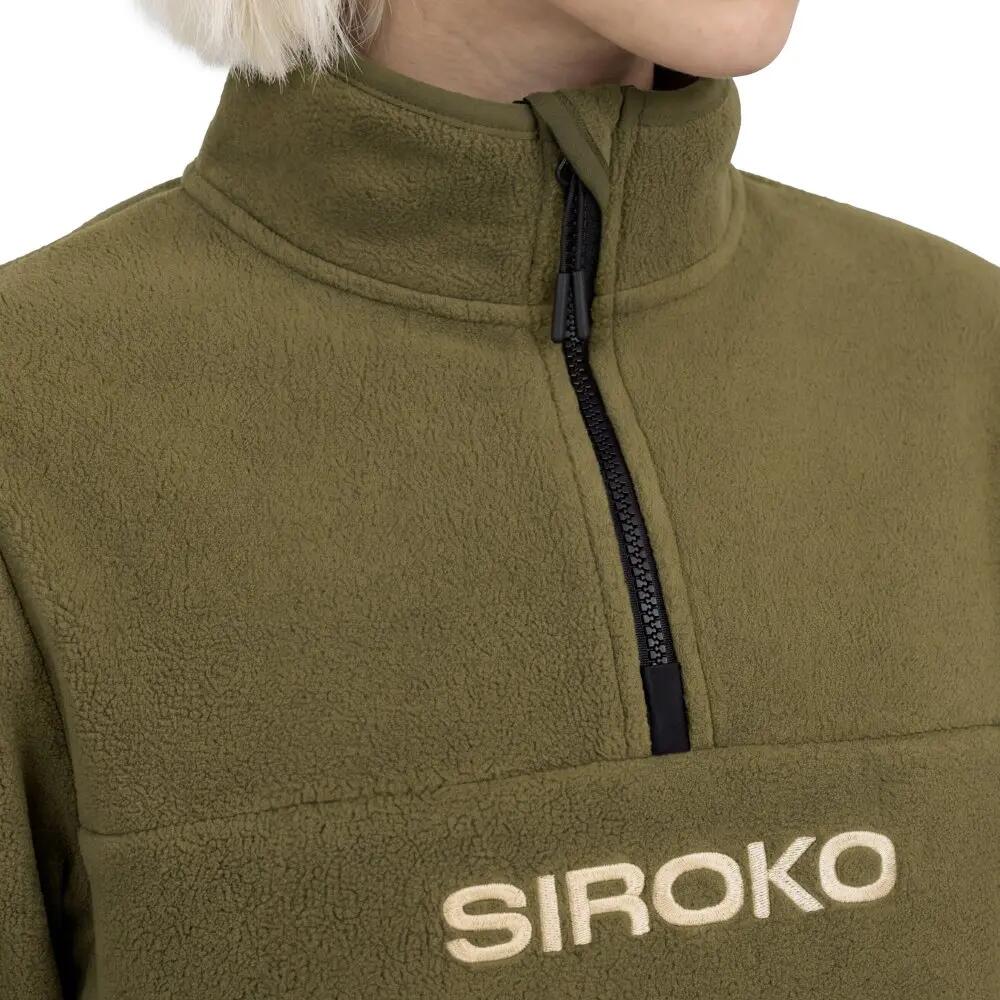 Pull polaire épais femme Sports d'hiver Shadow-W Green Vert 4/7