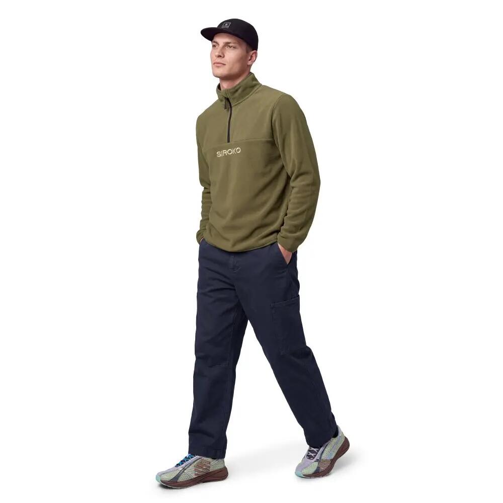 Pull polaire épais homme Sports d'hiver Shadown Green Vert 3/7