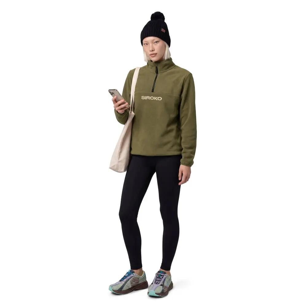 Pull polaire épais femme Sports d'hiver Shadow-W Green Vert 3/7