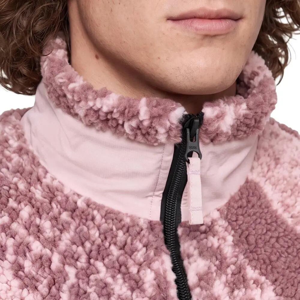 Men ’s sherpa fleece jacket Boreas Pink Pink 5/7