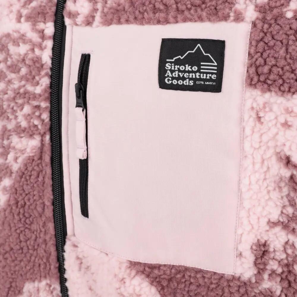 Men ’s sherpa fleece jacket Boreas Pink Pink 4/7