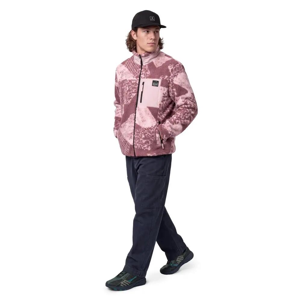 Men ’s sherpa fleece jacket Boreas Pink Pink 3/7