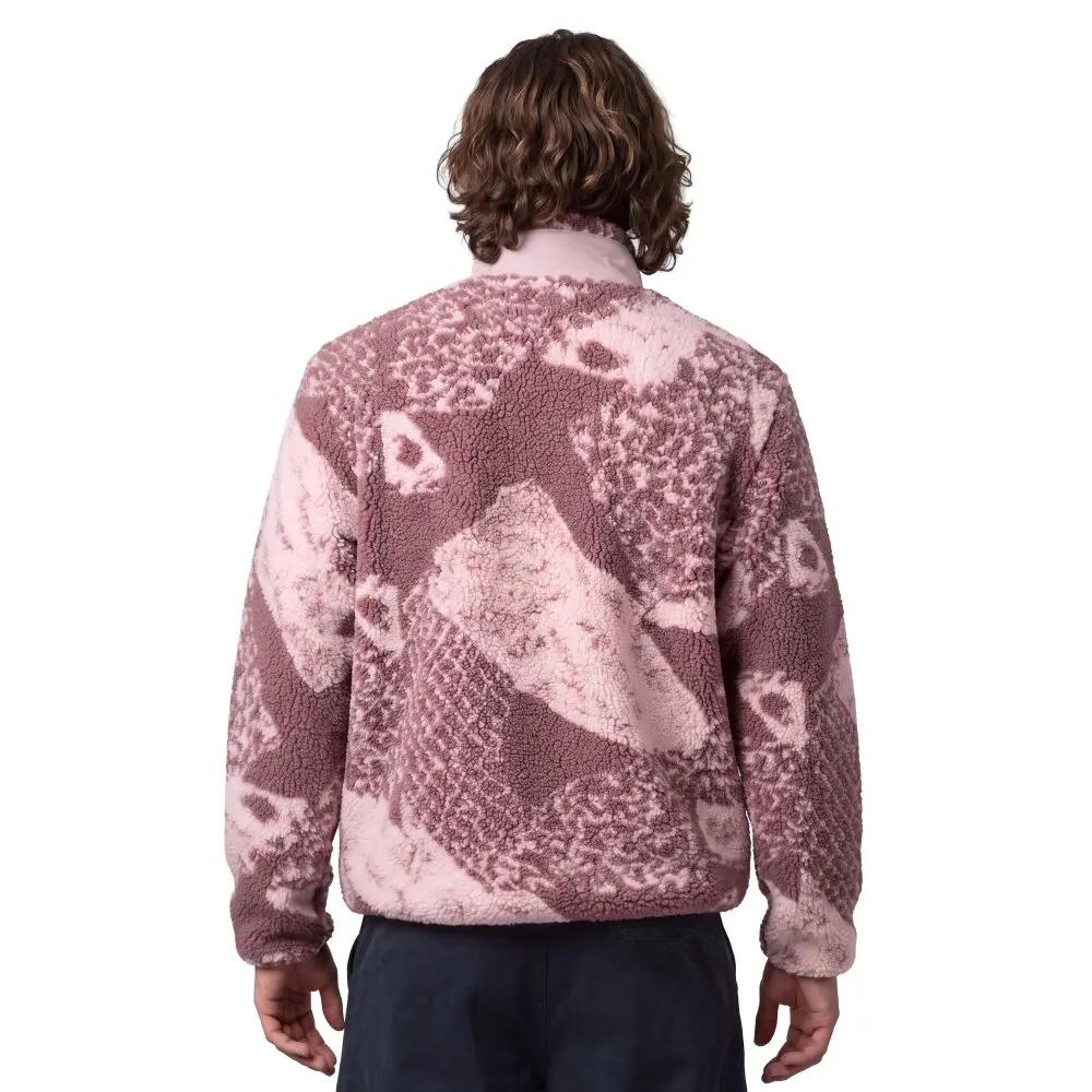 Men ’s sherpa fleece jacket Boreas Pink Pink 2/7