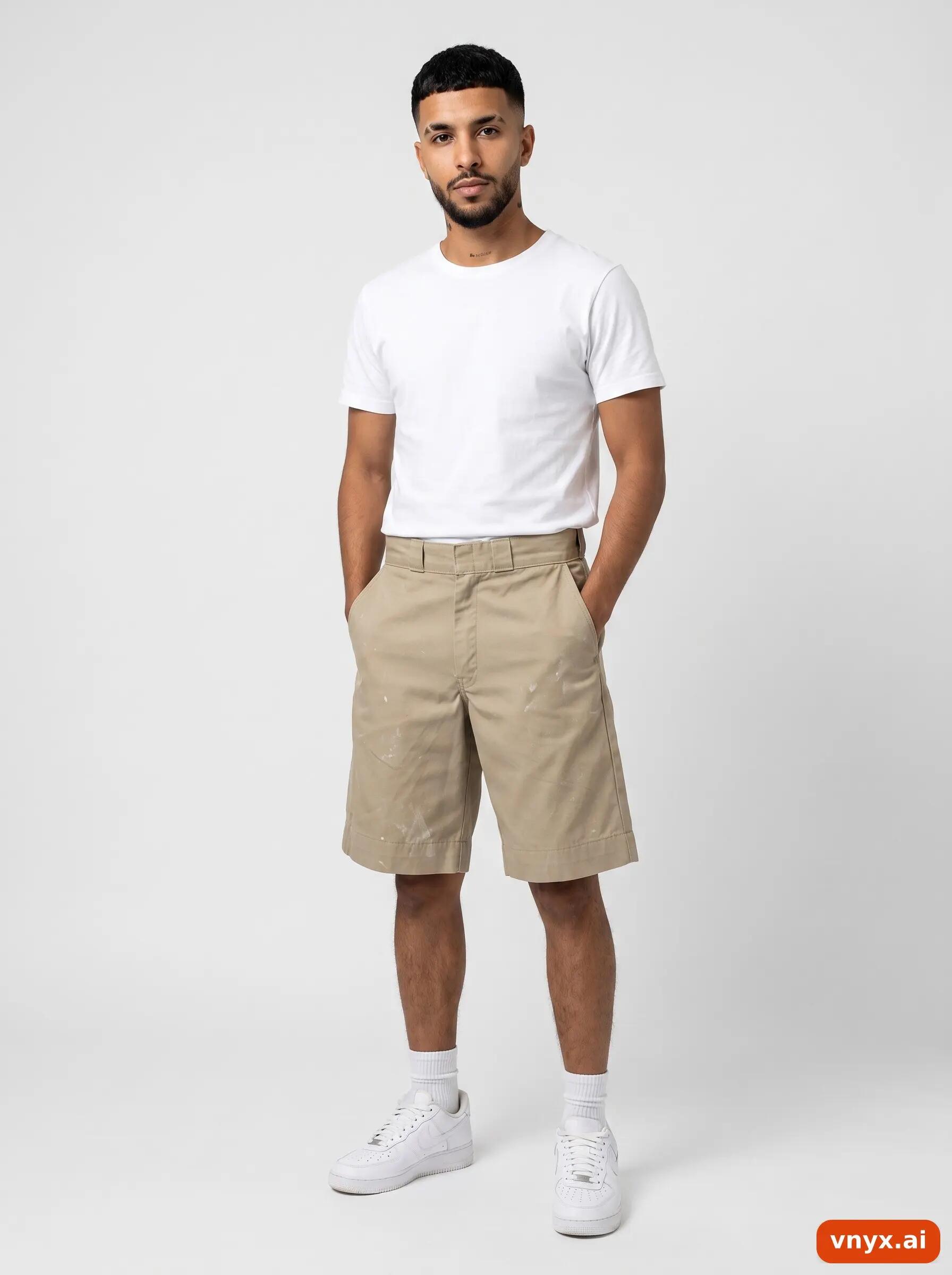 Second Life - Vintage Dickies Light Beige Shorts Men W32 3/6