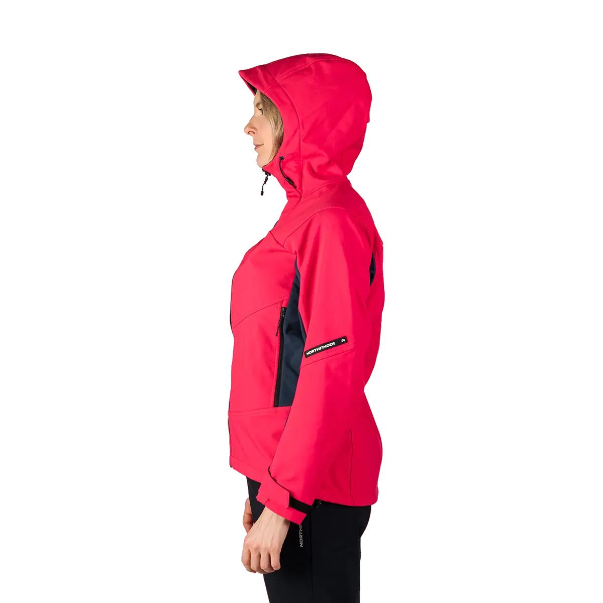 Dámská outdoorová softshellová bunda s kapucí 3L CHANDRA 2/10