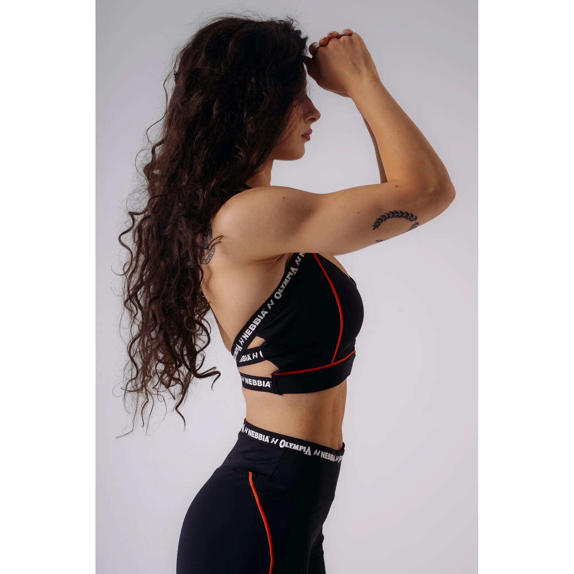 NEBBIA x O Open-Back Sport-BH 936 Schwarzes 2/5