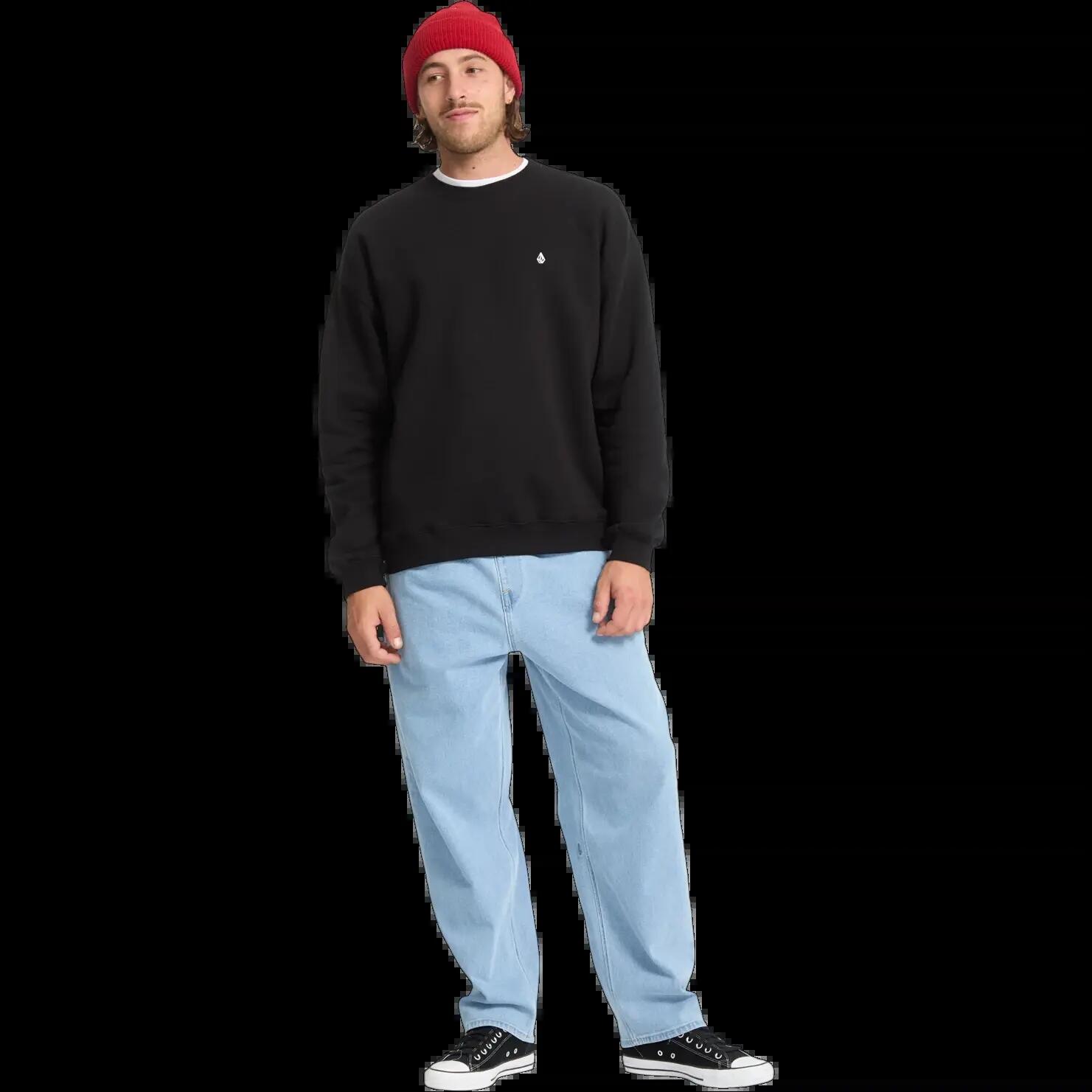 Felpa Volcom Single Stone Nera 7/7