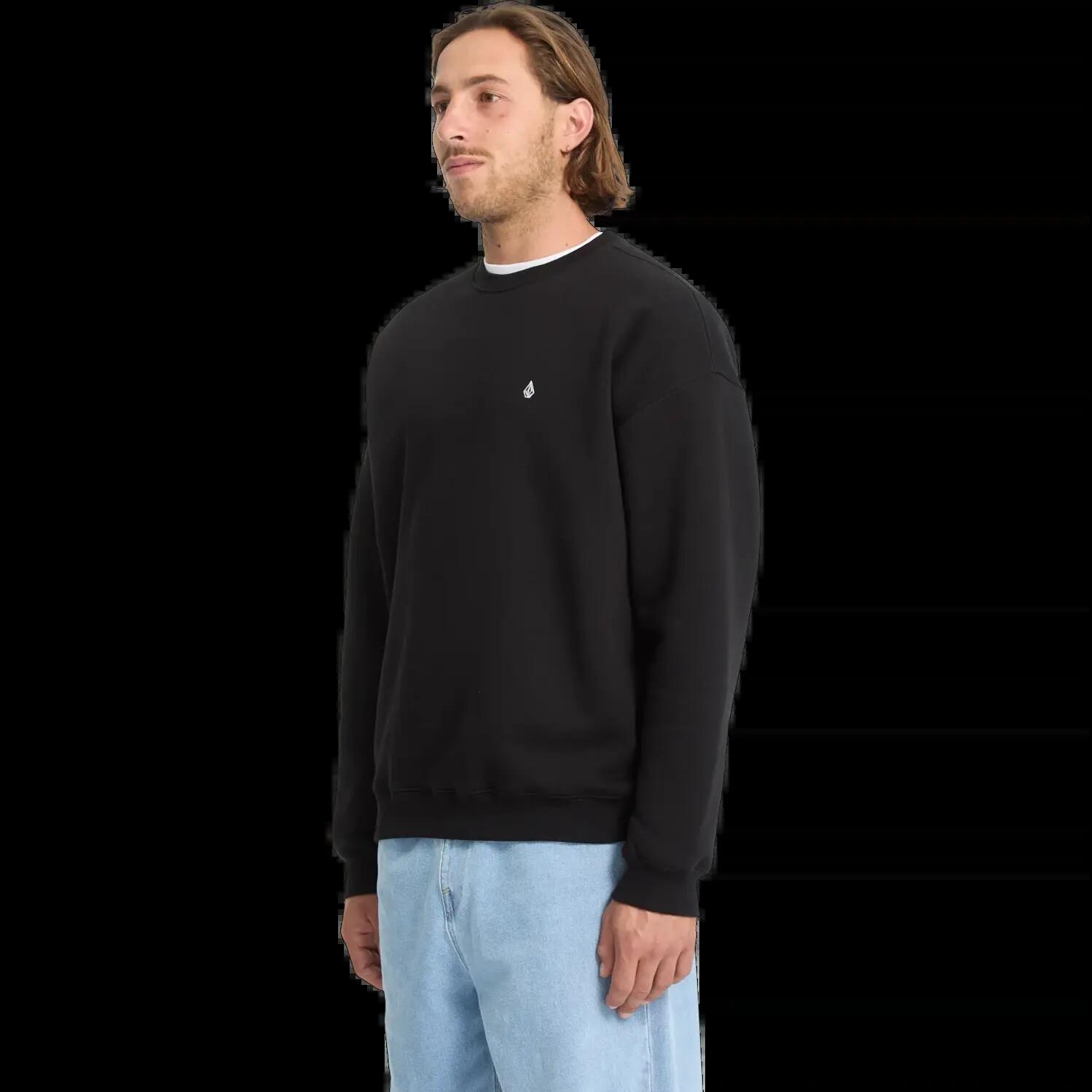 Felpa Volcom Single Stone Nera 6/7