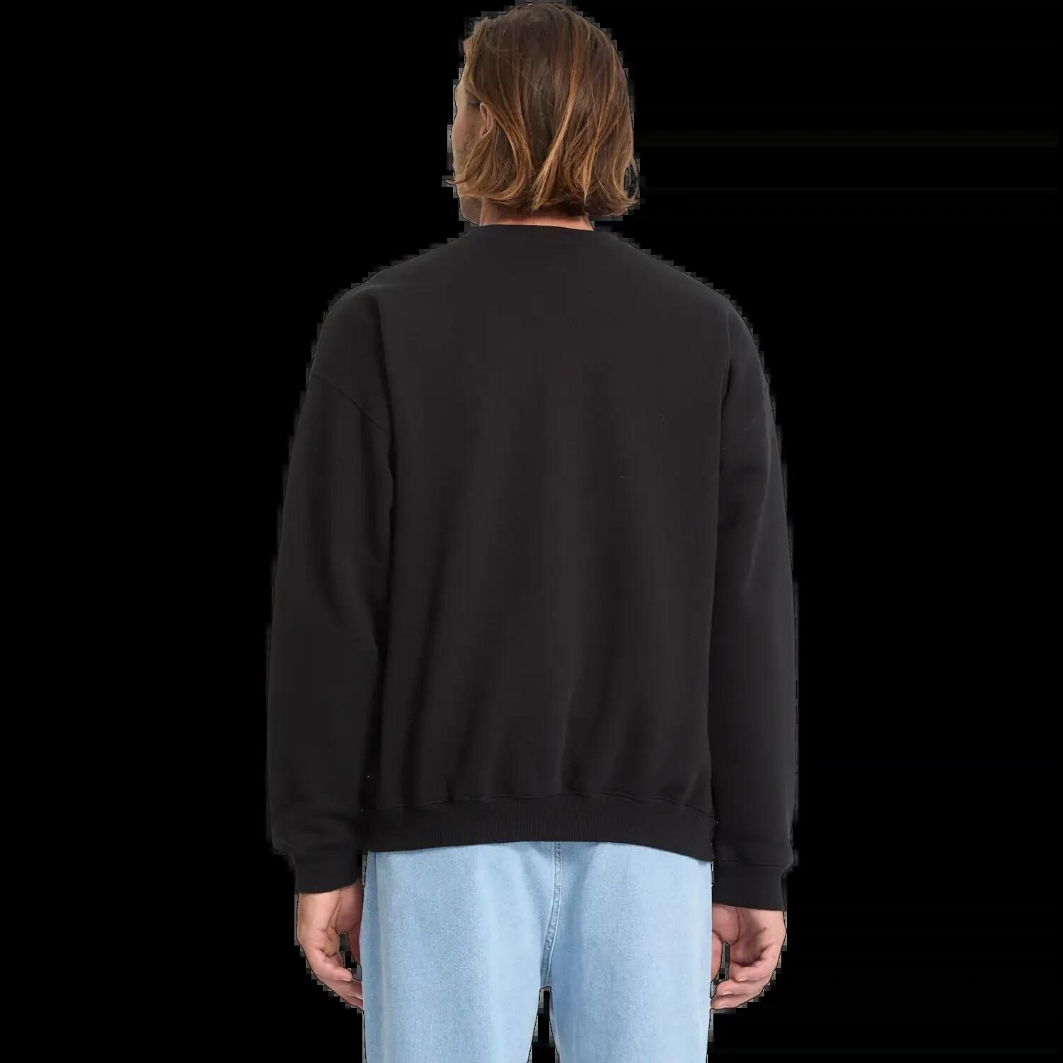Felpa Volcom Single Stone Nera 2/7