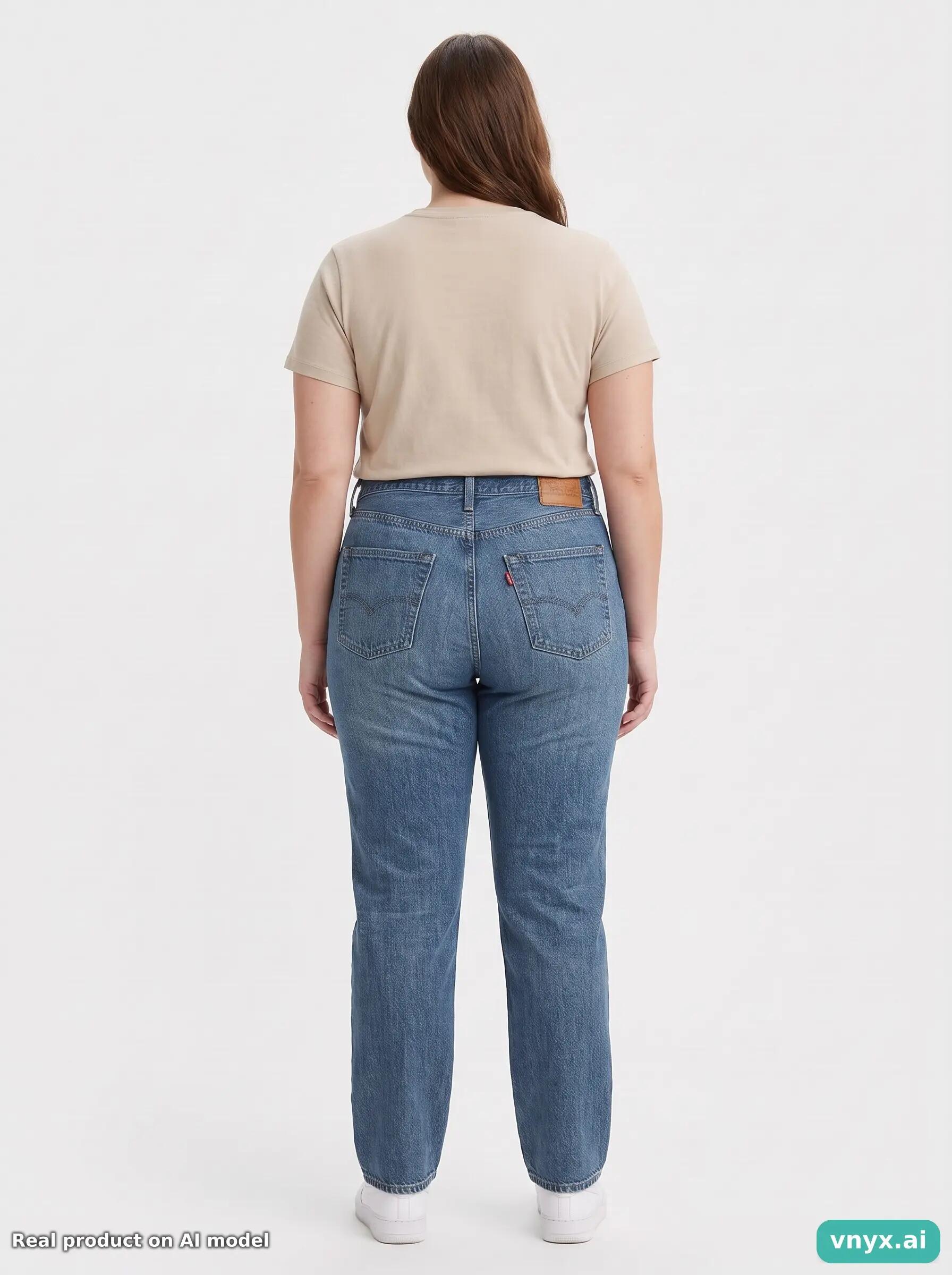 Second Life - Vintage Levis Dark Blue Jeans Women 32 L34 2/6