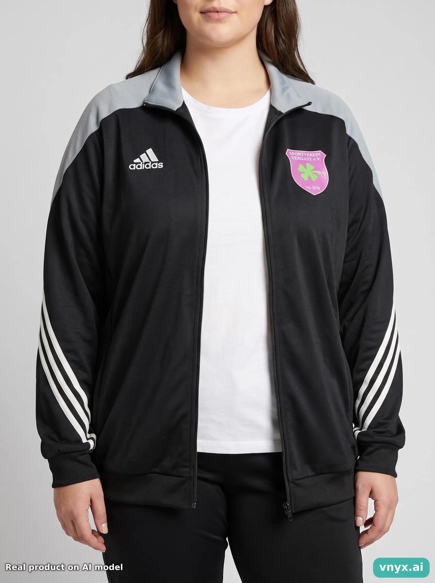 Second Life - Vintage Adidas Black Sports Jackets Women XXL 6/6