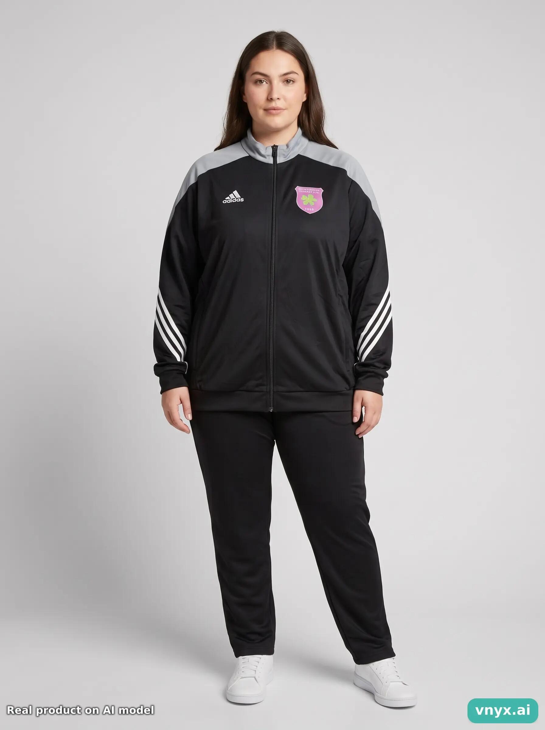Second Life - Vintage Adidas Black Sports Jackets Women XXL 5/6