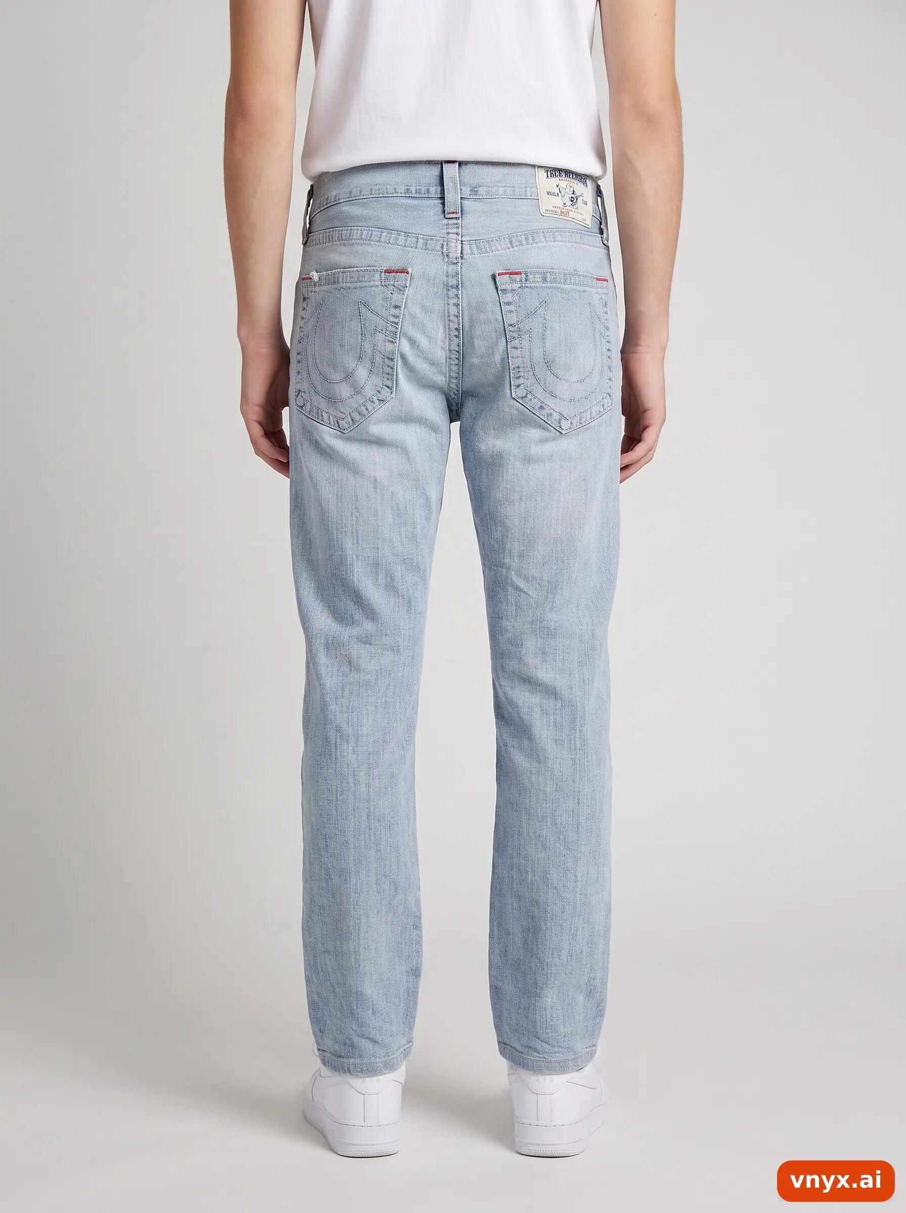 Second Life - Vintage True Religion Light Blue Jeans Men W37 L31 2/6