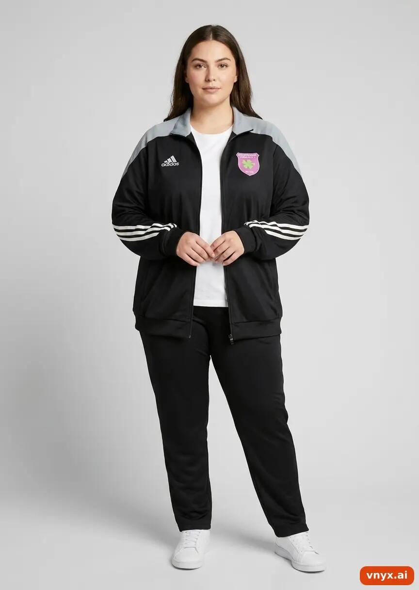 Second Life - Vintage Adidas Black Sports Jackets Women XXL 2/6