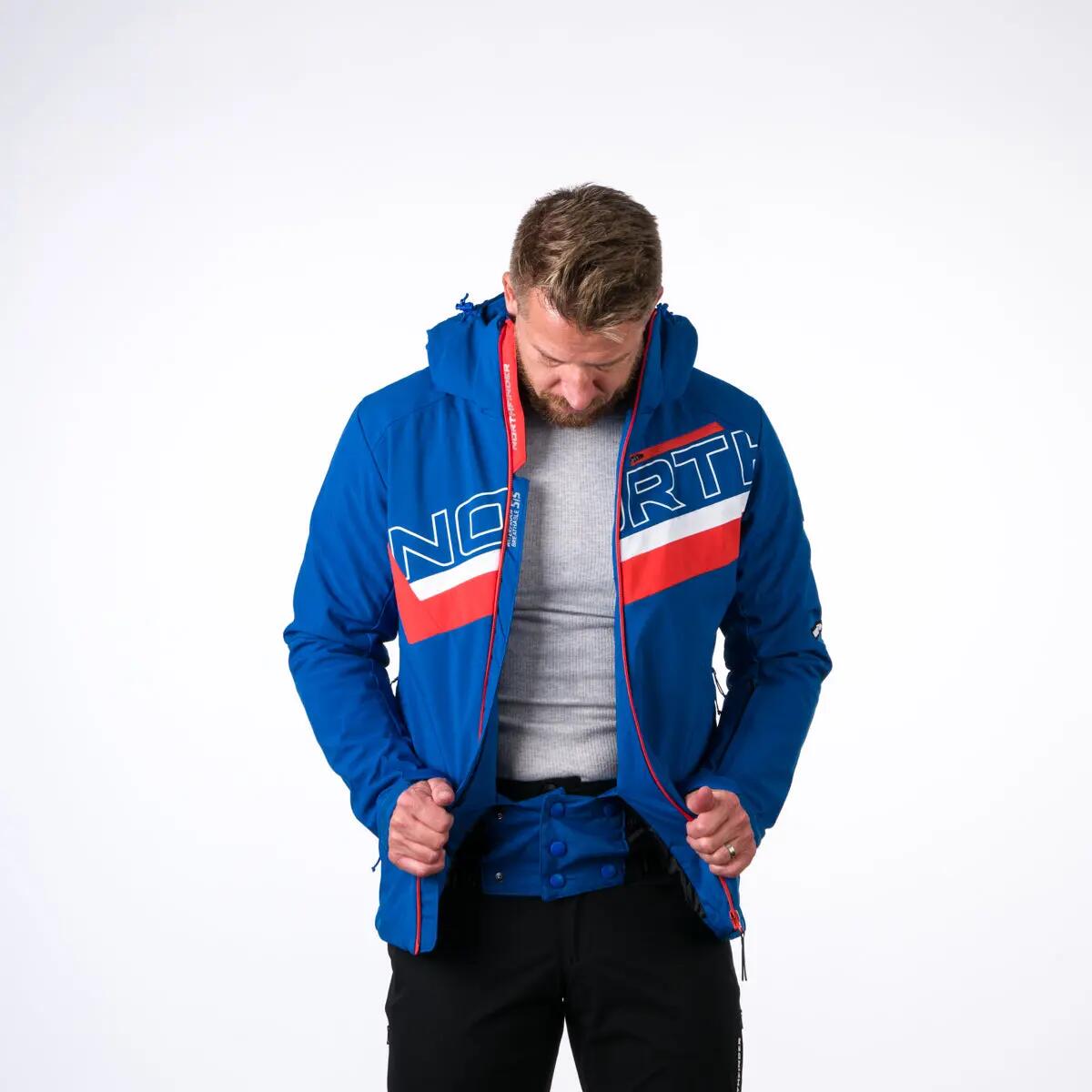 Pánská trendová lyžařská zateplená bunda s plnou výbavou softshell 3L NATHAN 11/12