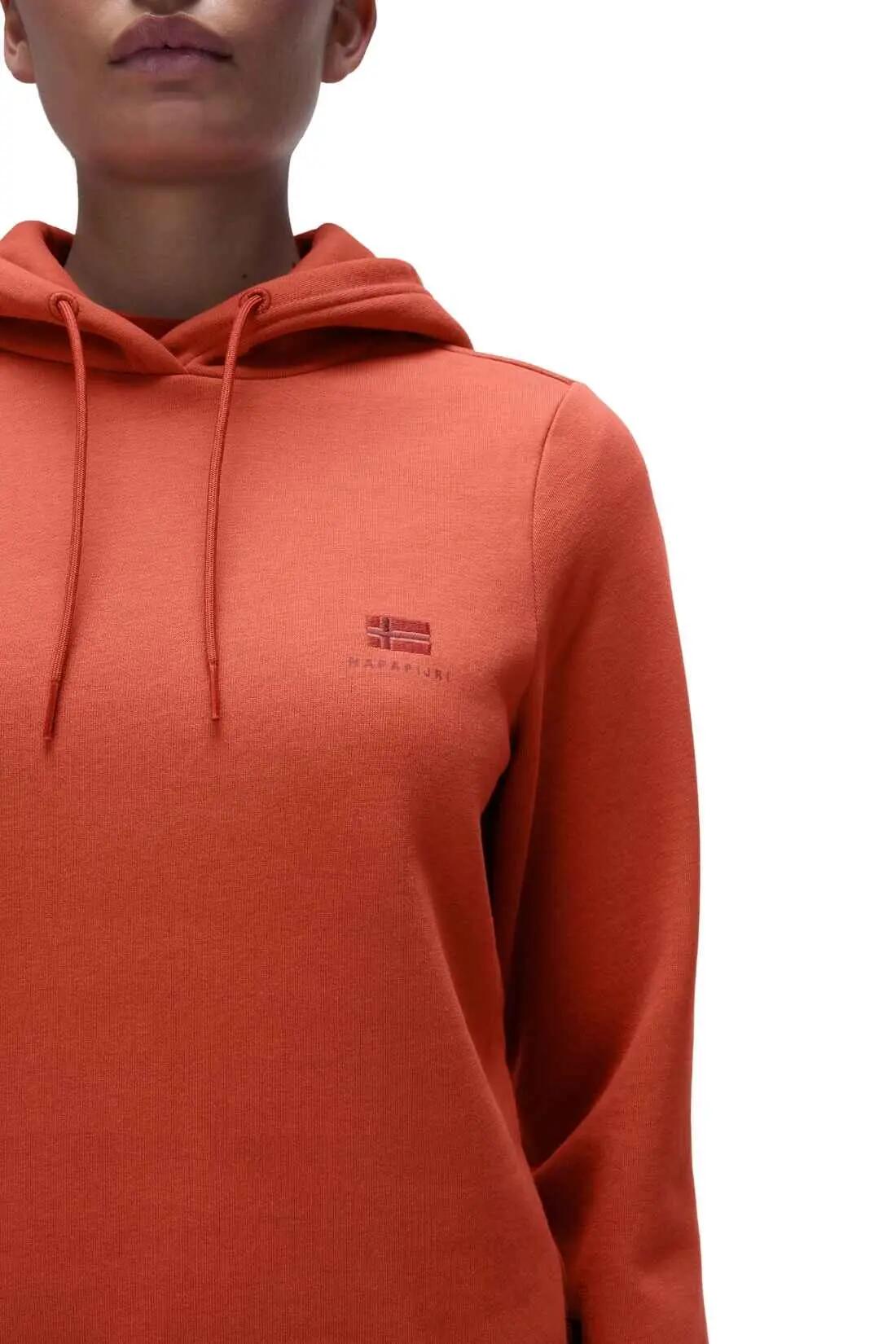 Sweatshirt - dames - Nina - capuchon - zalmroze 4/4