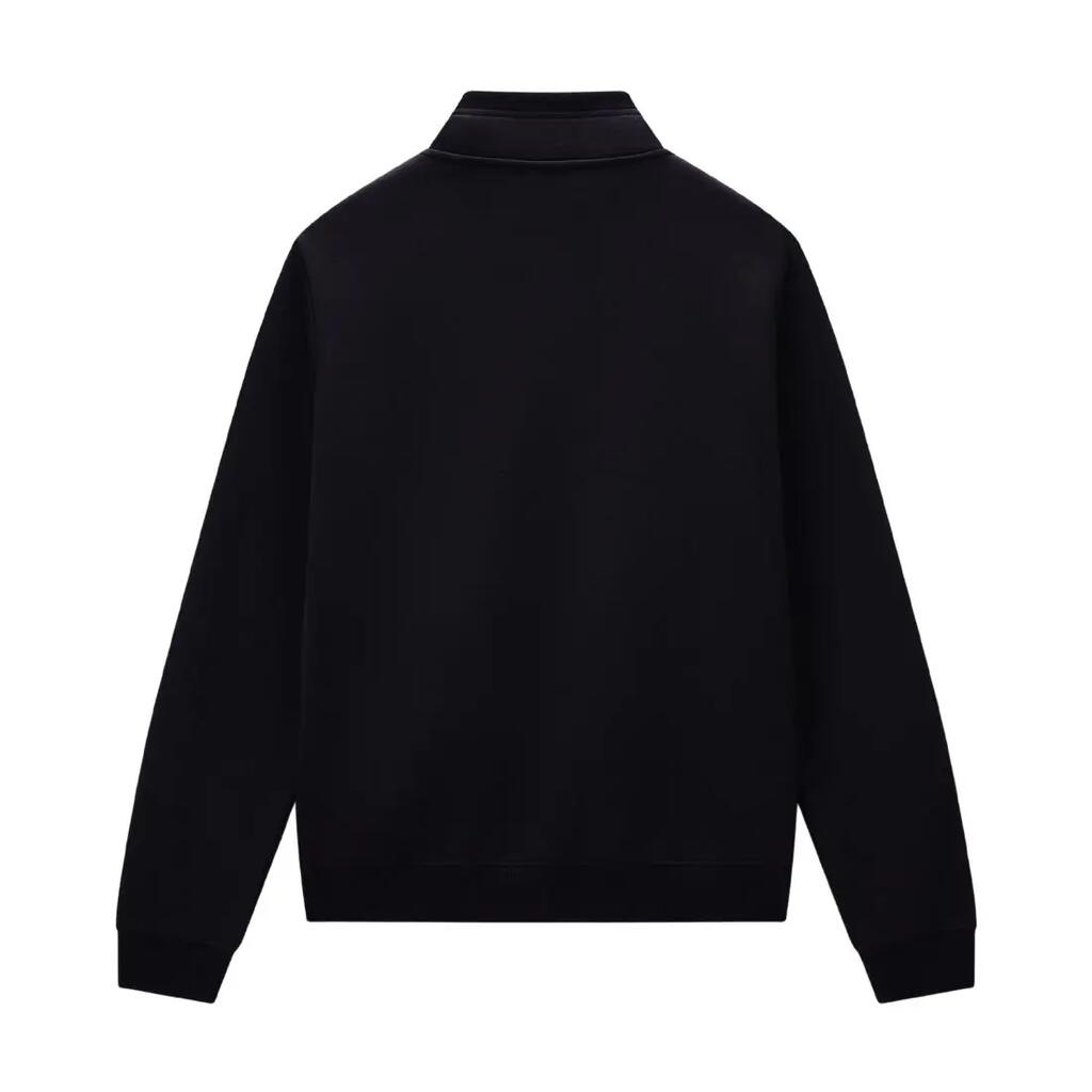 Napapijri Buri men's black regular-fit zip-up sweatshirt
