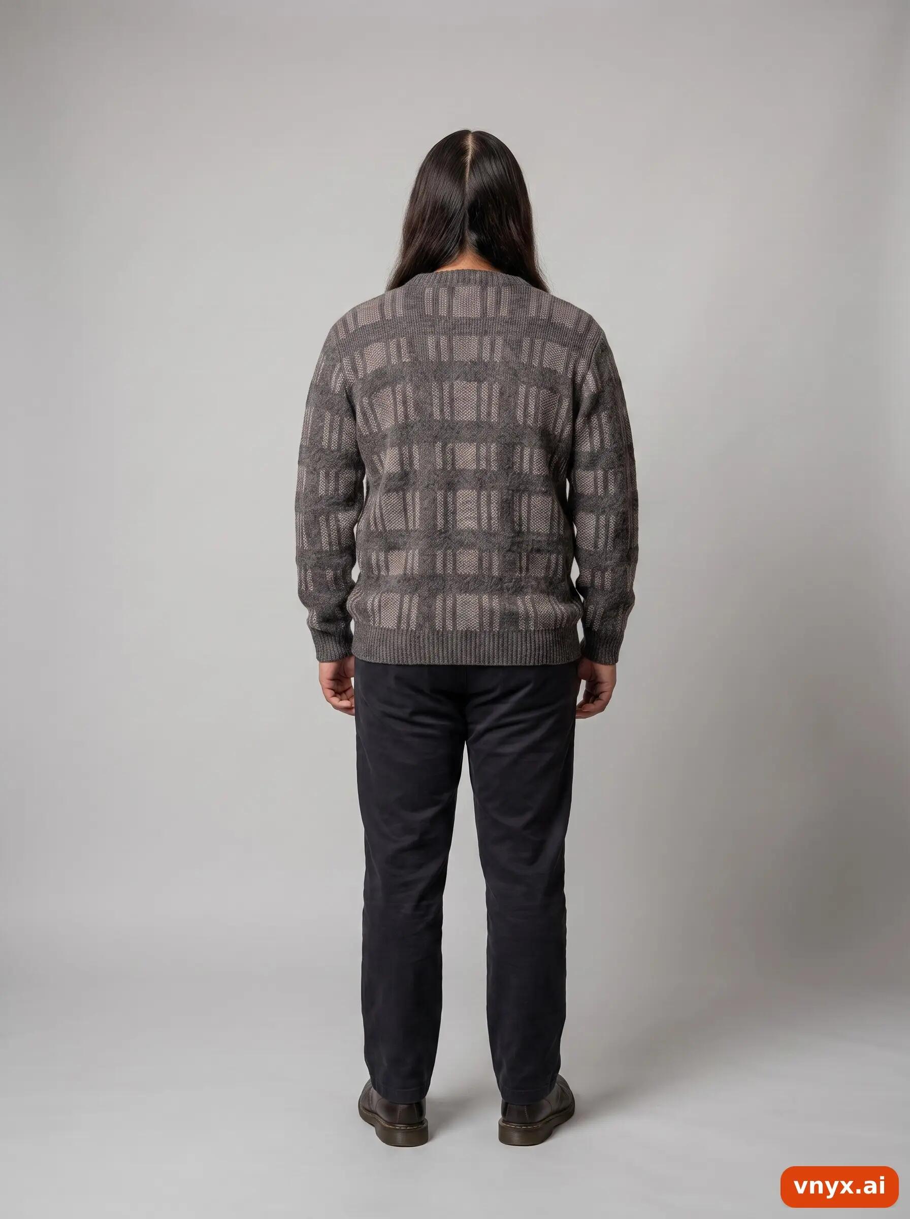 Second Life - Vintage TOM TAILOR Grey Sweater Men L 4/6