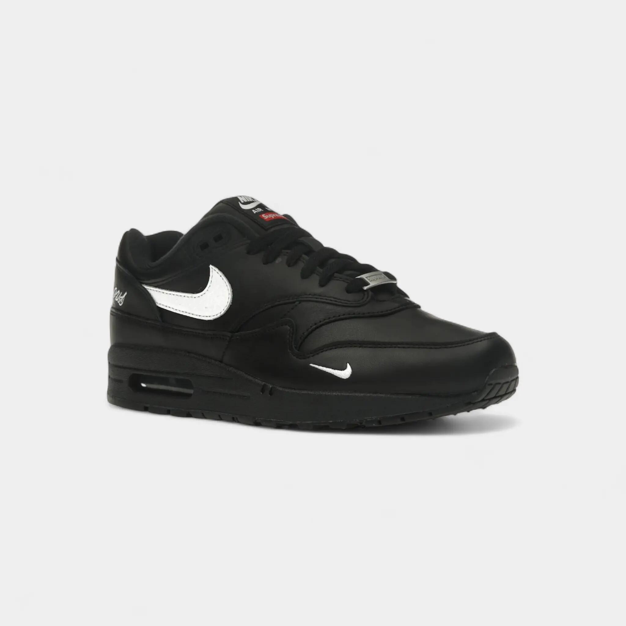 Nike Air Max 1 '87 SP Supreme Black White 2/5