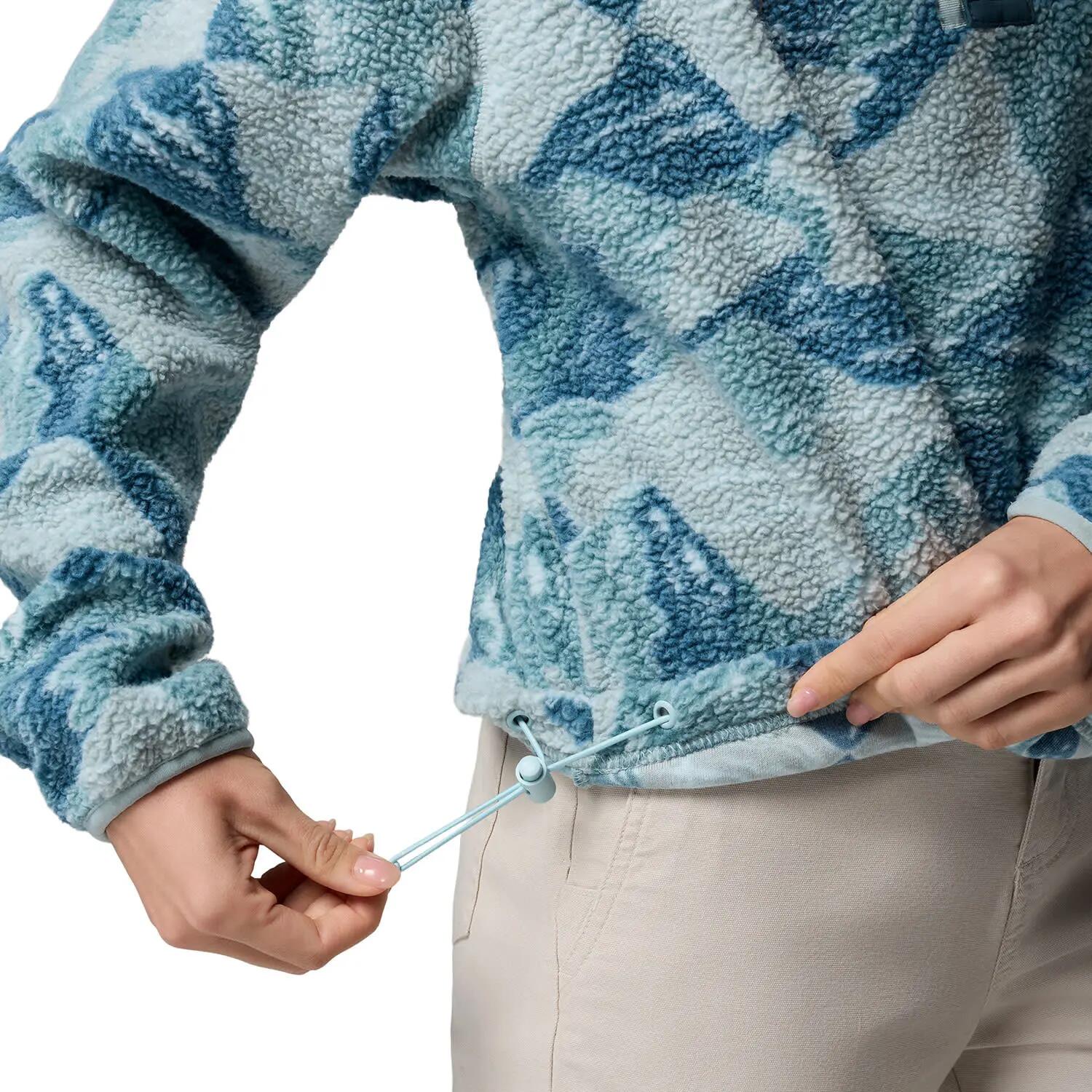 Polar E Camisolas Mulher - COLUMBIA Helvetia™ II Printed Cropped Half Snap - 5/6