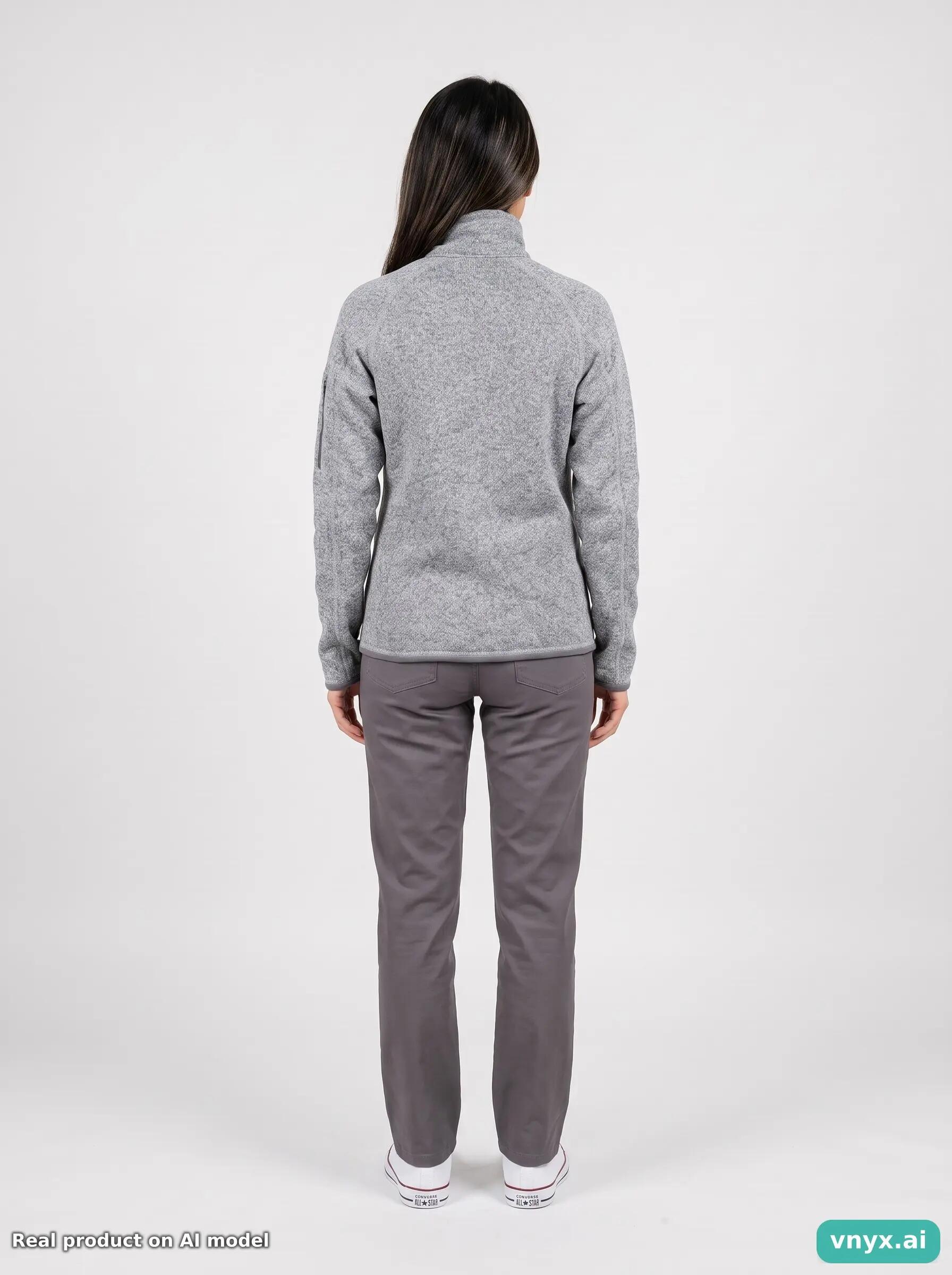 Second Life - Vintage Patagonia Grey Fleece Jacket Women XS 4/6