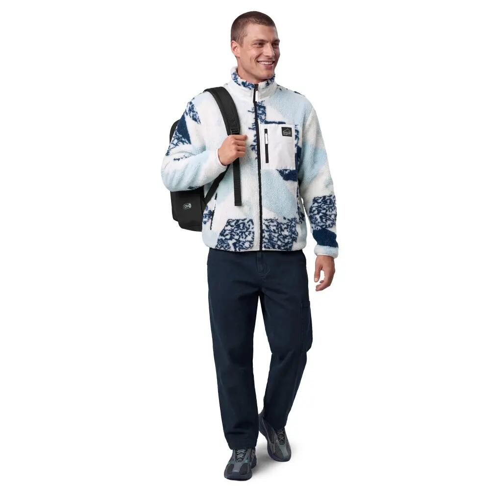 Men ’s sherpa fleece jacket Boreas Blue Blue 3/7