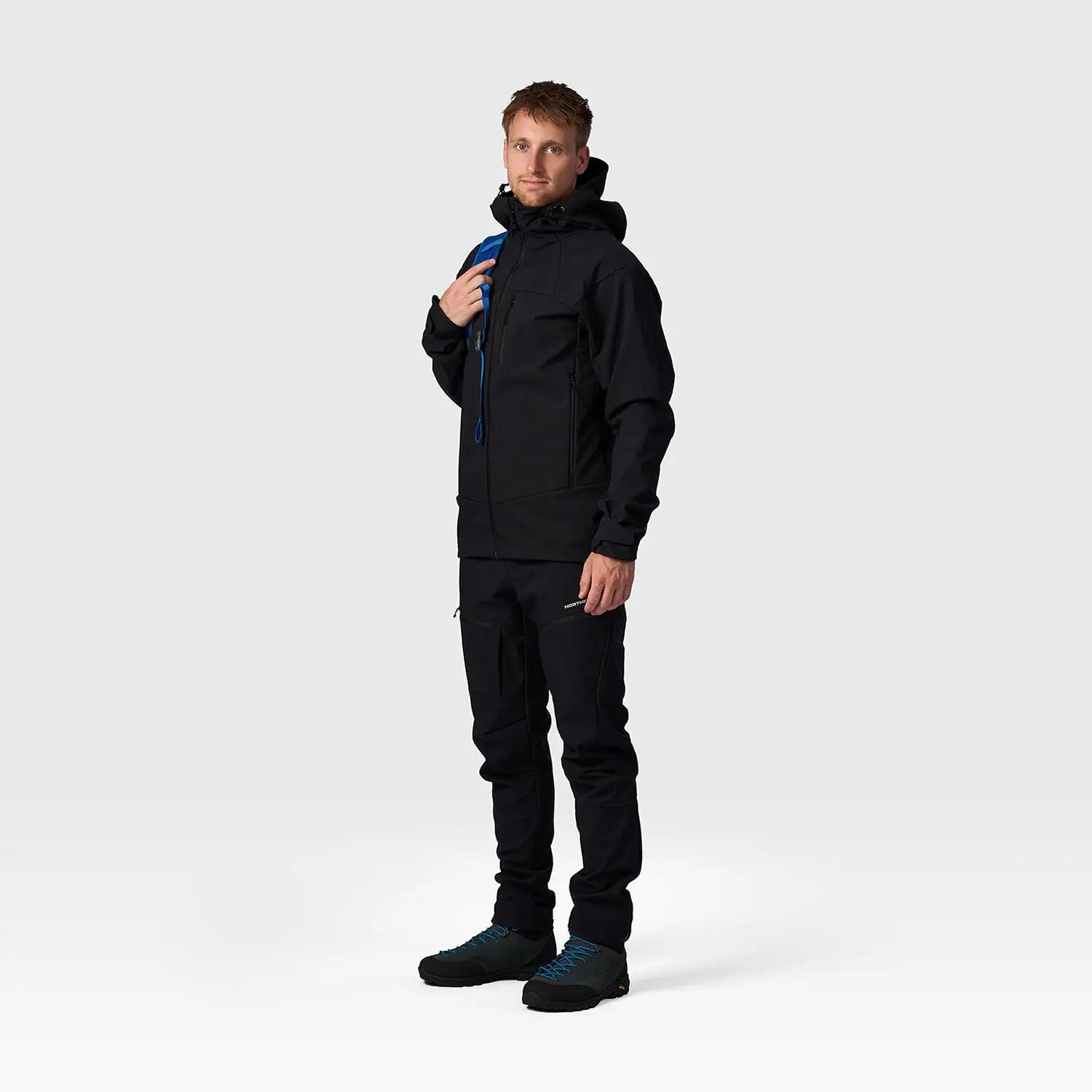 Pánská outdoorová softshellová bunda KLANEC 3L s kapucí 3/7