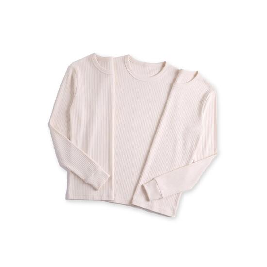 Damen Ski Unterhemd Funktionsshirt Langarm mit Innenfleece Baumwollmix 3er Pack