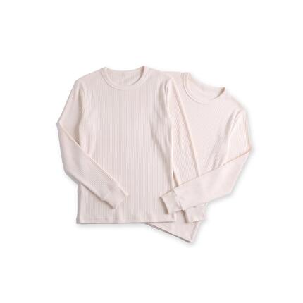 Damen Ski Unterhemd Funktionsshirt Langarm mit Innenfleece Baumwollmix 2er Pack