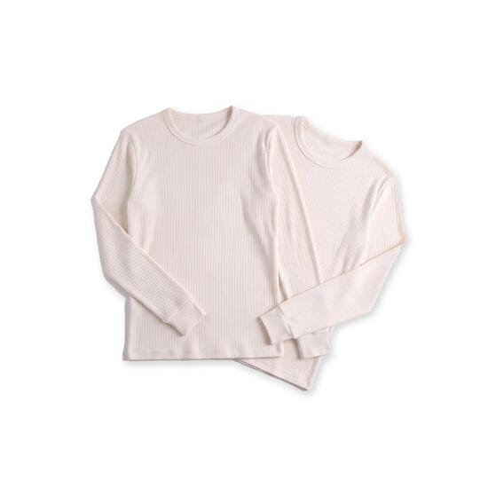 Damen Ski Unterhemd Funktionsshirt Langarm mit Innenfleece Baumwollmix 2er Pack