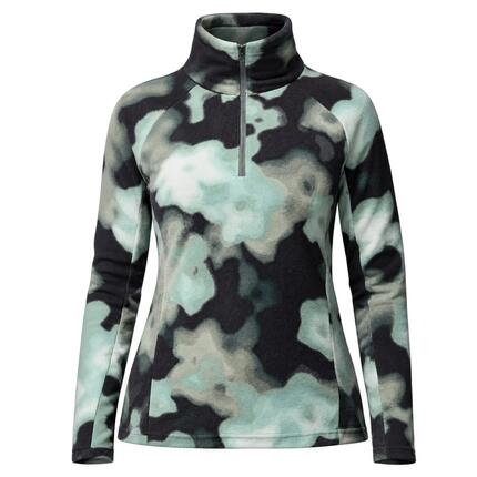 Pullover kuschelig-weich Damen - Glacial™ IV Print 1/2 Zip