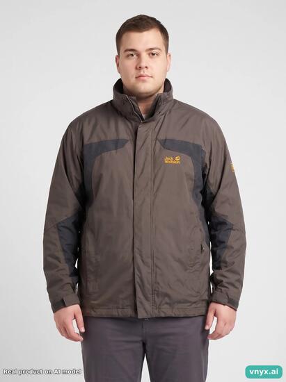 Second Life - Vintage Jack Wolfskin Charcoal Outdoor Jacket Men XL