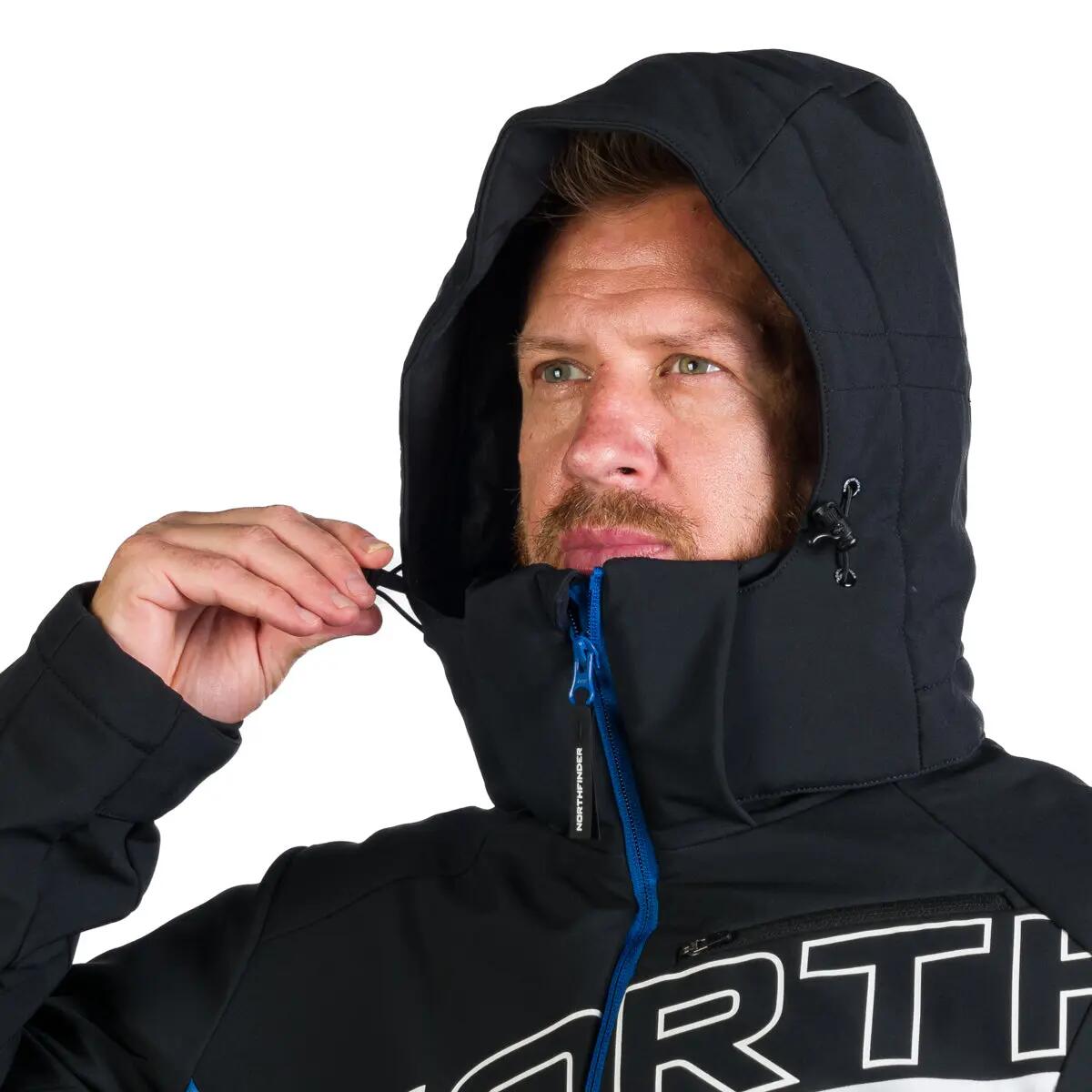 Pánská trendová lyžařská zateplená bunda s plnou výbavou softshell 3L NATHAN 7/15