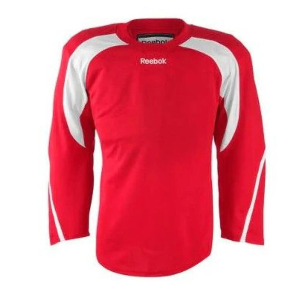REEBOK 20P00 Edge хокейна тренировъчна фланелка Senior Червено/бяло