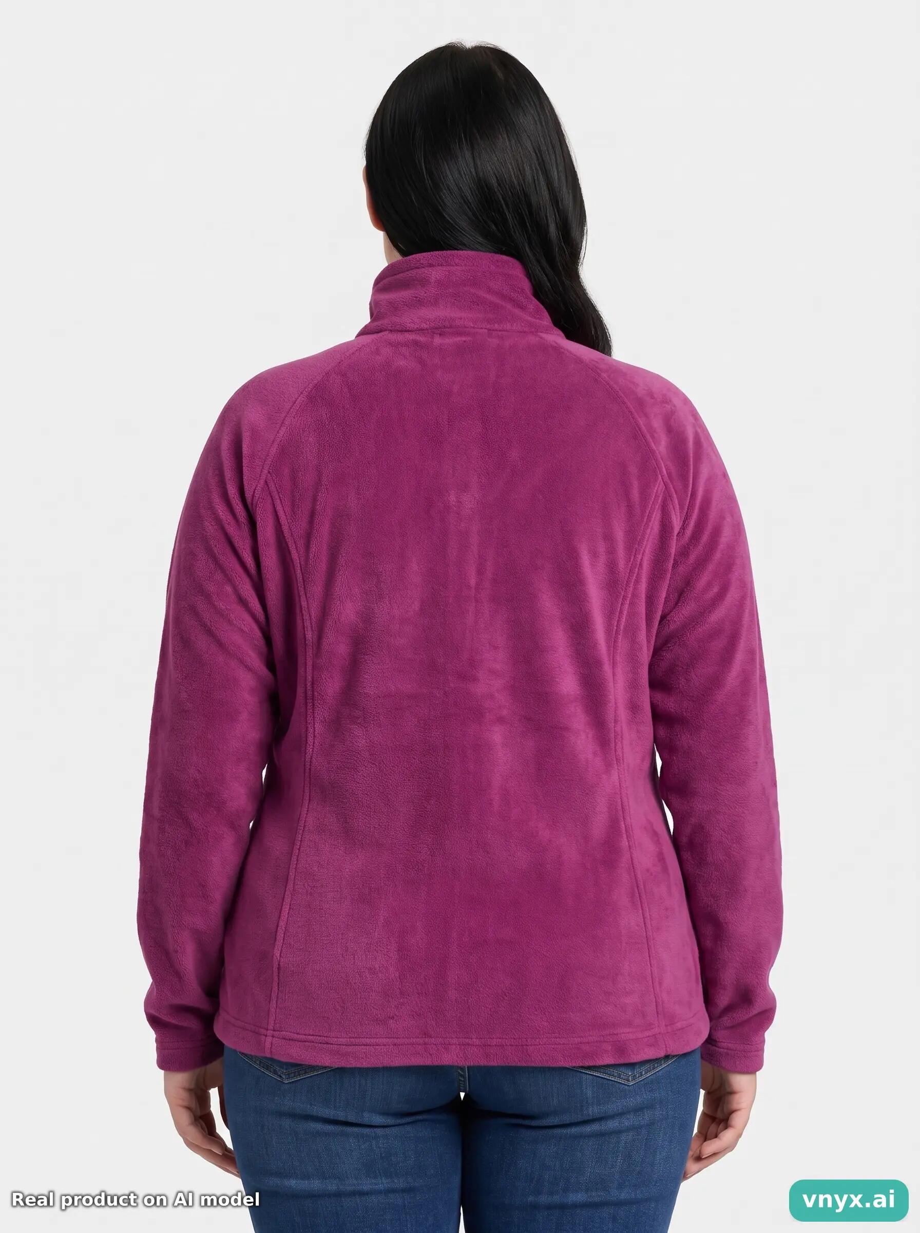 Second Life - Vintage Columbia Sportswear Pink Fleece Jacket Women L 2/6