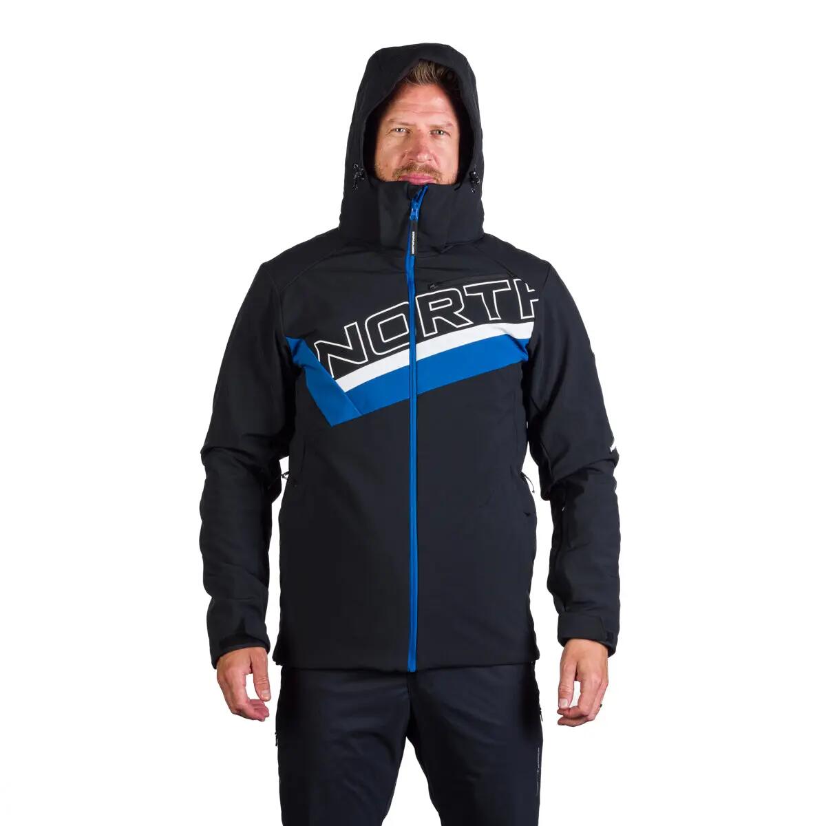 Pánská trendová lyžařská zateplená bunda s plnou výbavou softshell 3L NATHAN 6/15