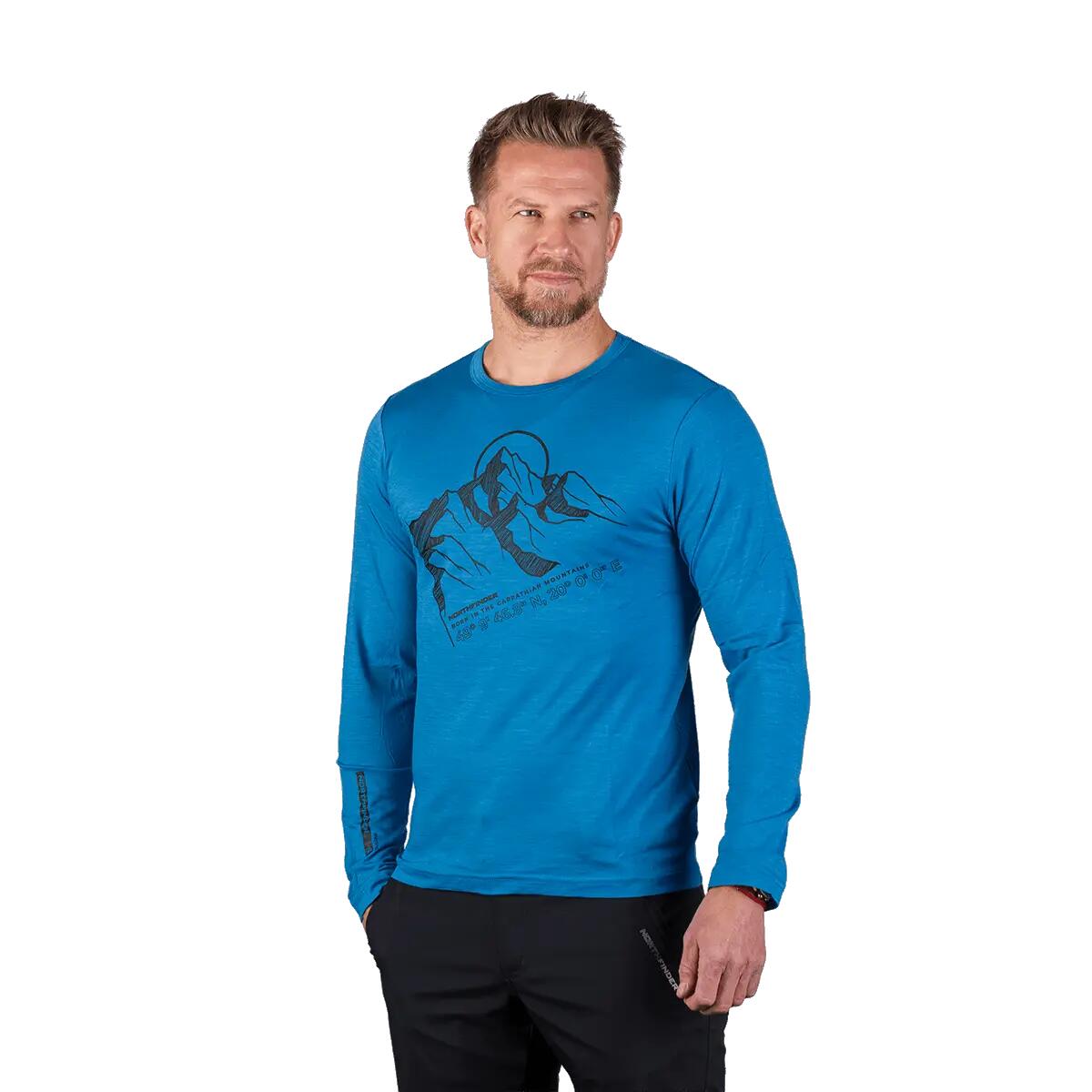 Pánské merino tričko s dlouhým rukávem ERNO 4/5